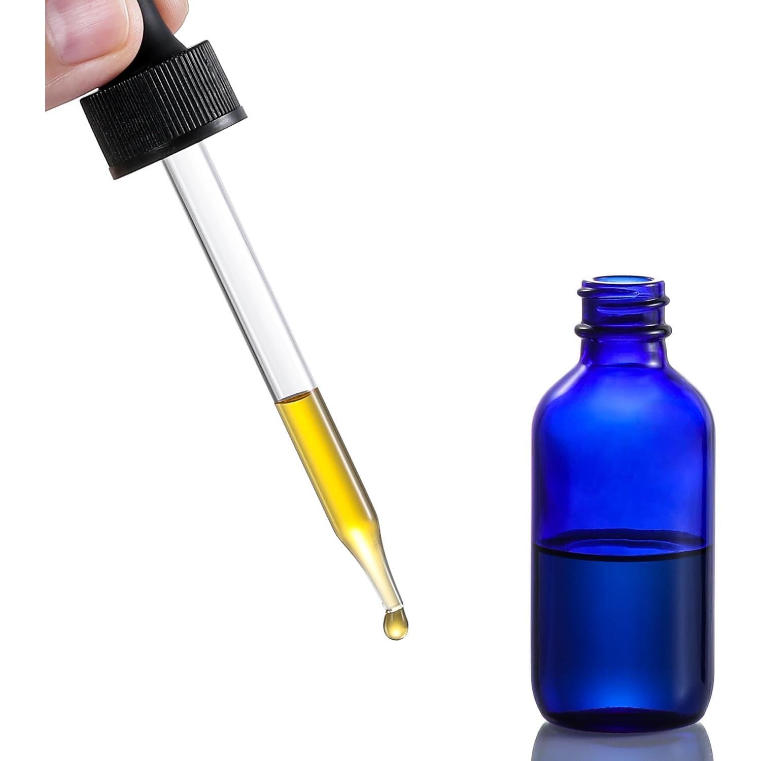 AOZITA 4 Botellas Goteo Cristal 60ml con Cuentagotas