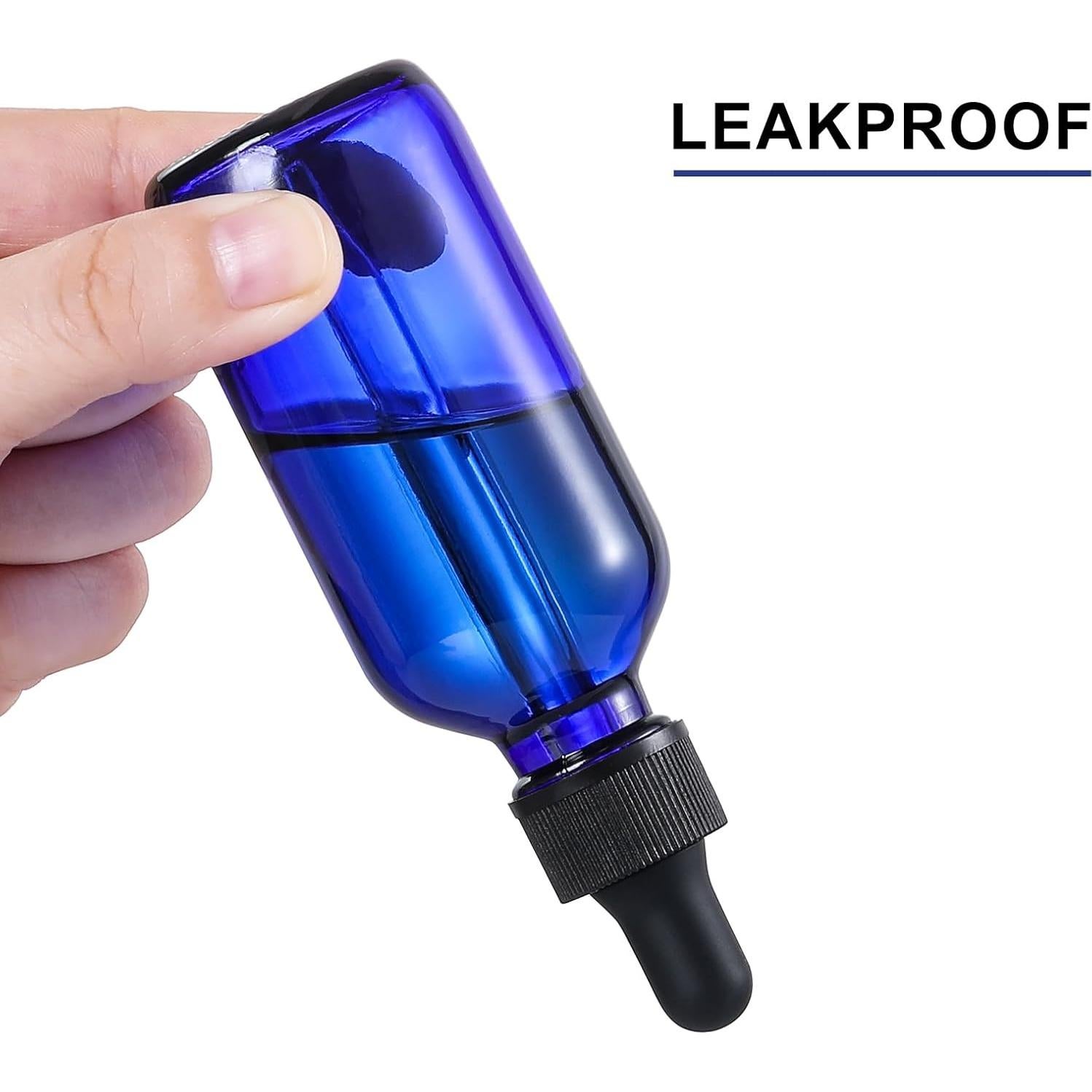 AOZITA 4 Botellas Goteo Cristal 60ml con Cuentagotas