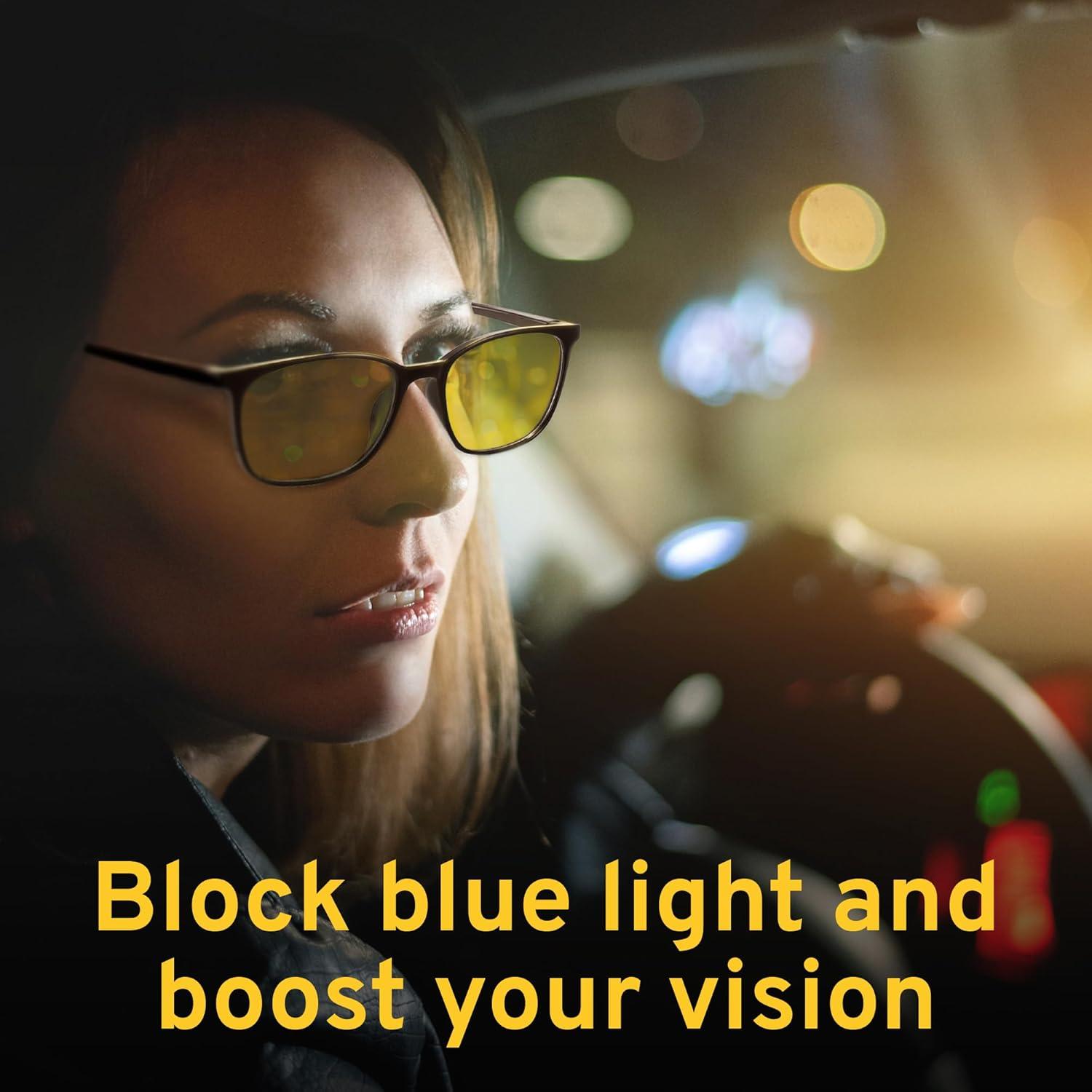 Gafas de luz azul Gaoye para adultos, visión nocturna, 2 pack