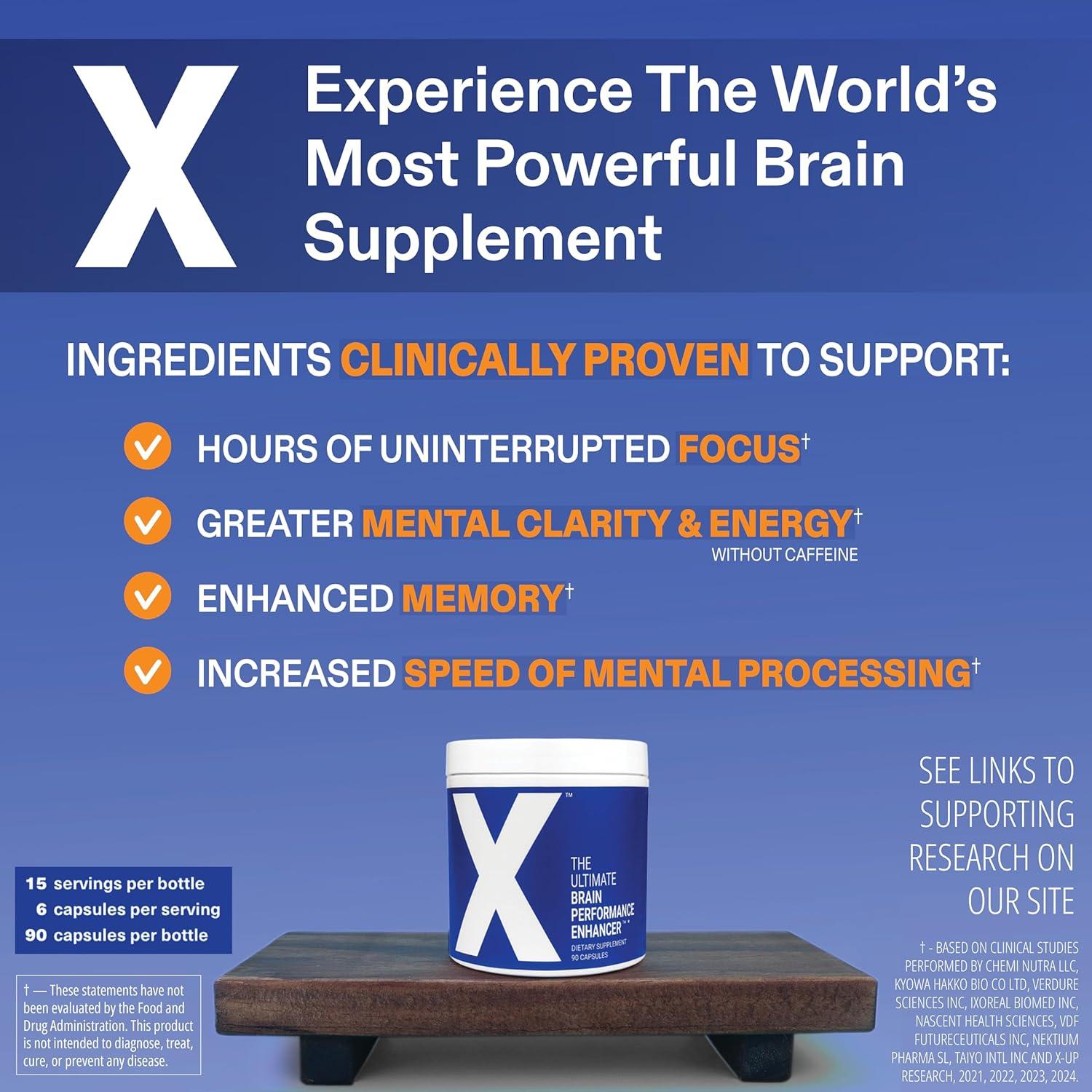 Suplemento Cerebral X Superhuman Health 90 Cápsulas