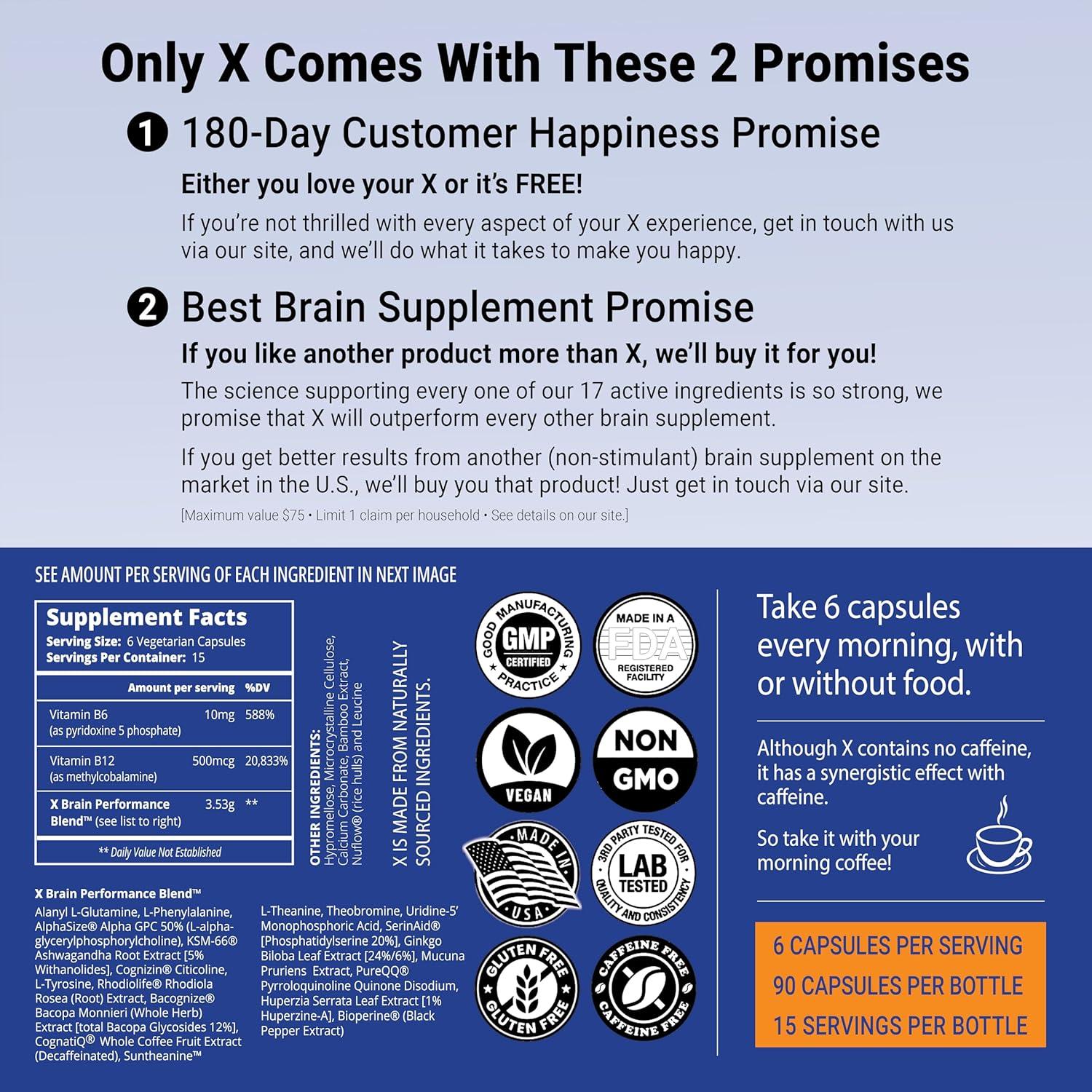 Suplemento Cerebral X Superhuman Health 90 Cápsulas