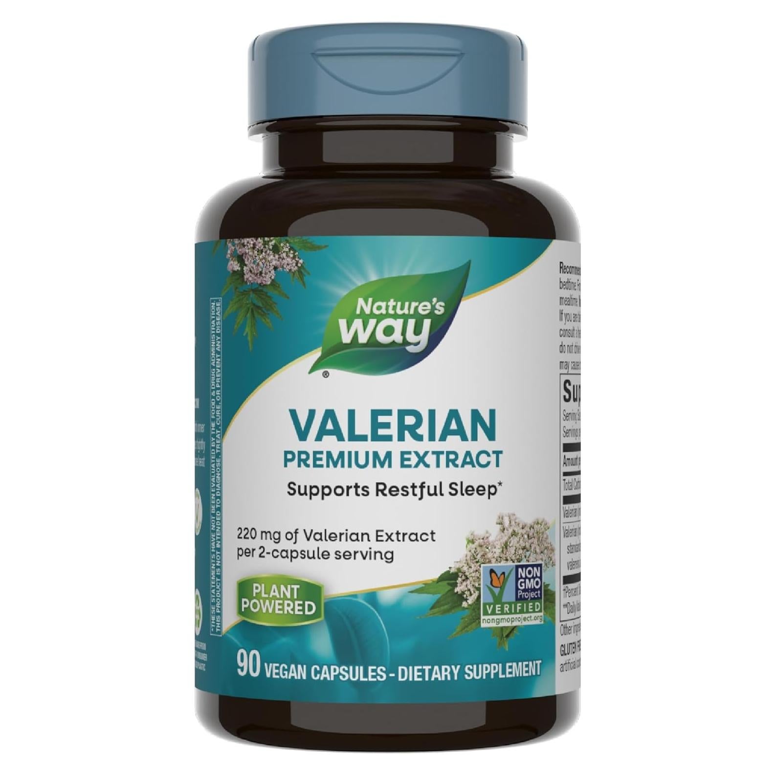 Extracto de Valeriana Nature's Way 220 mg 90 Cápsulas