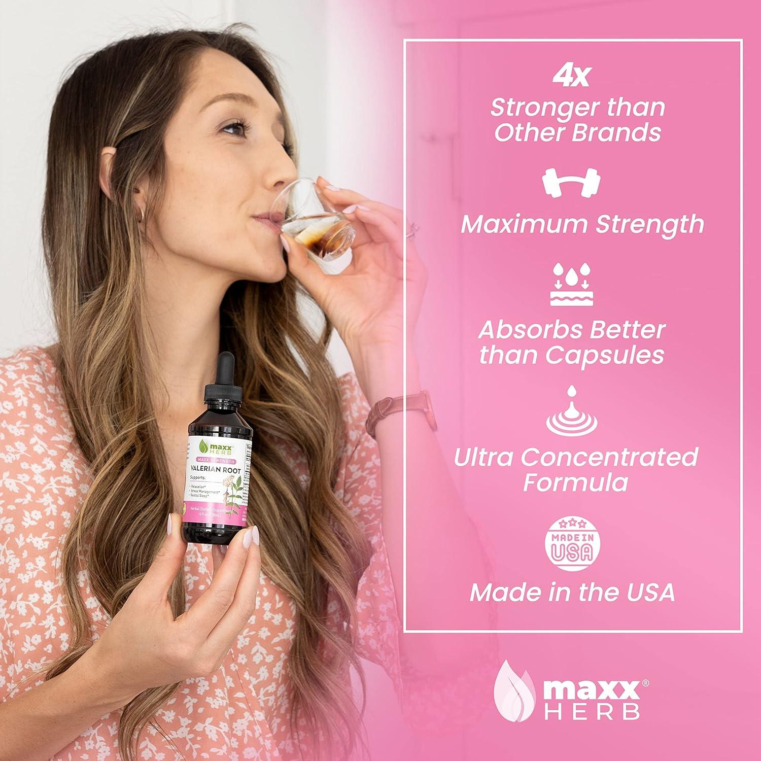 Extracto Líquido de Raíz de Valeriana Maxx Herb 4x120ml