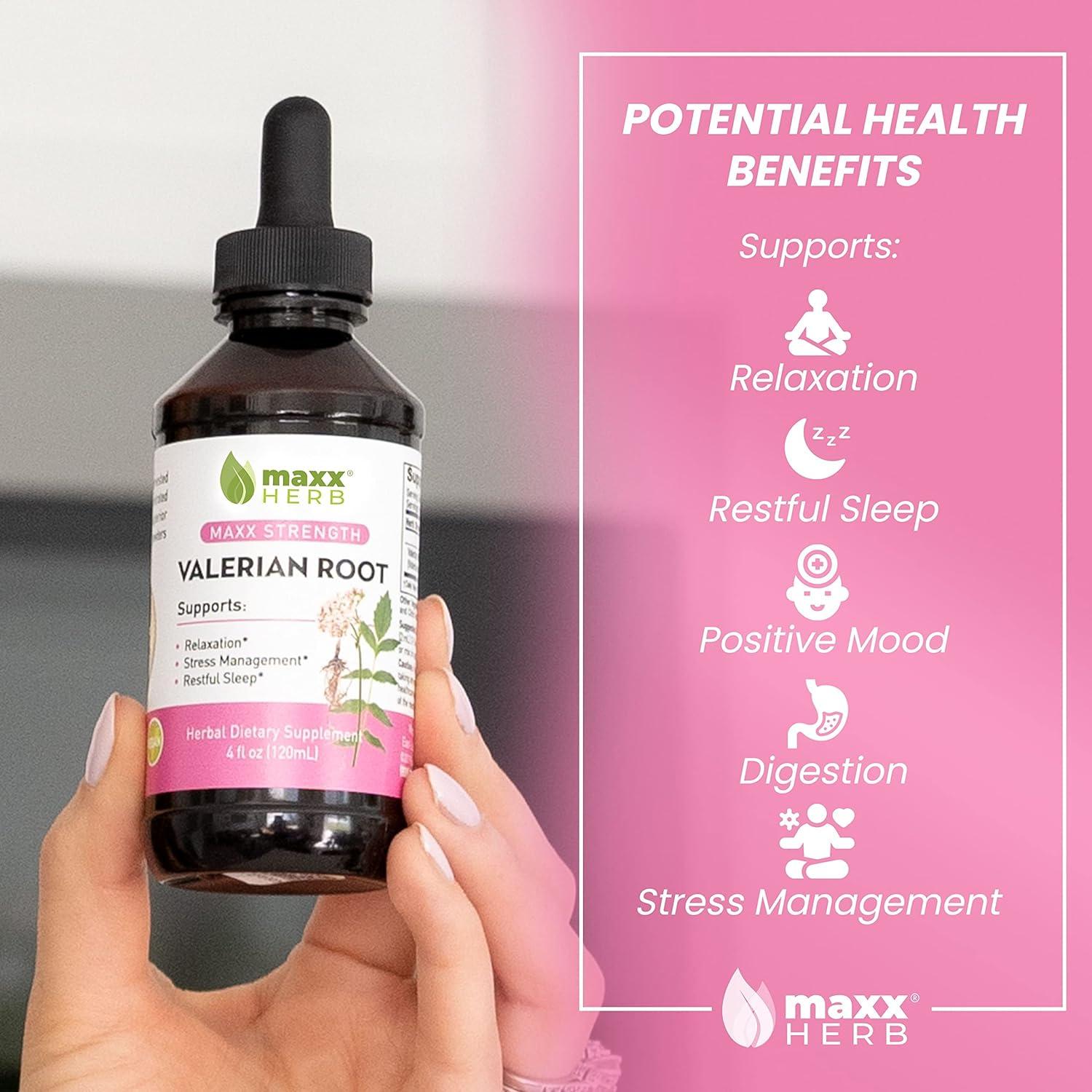 Extracto Líquido de Raíz de Valeriana Maxx Herb 4x120ml