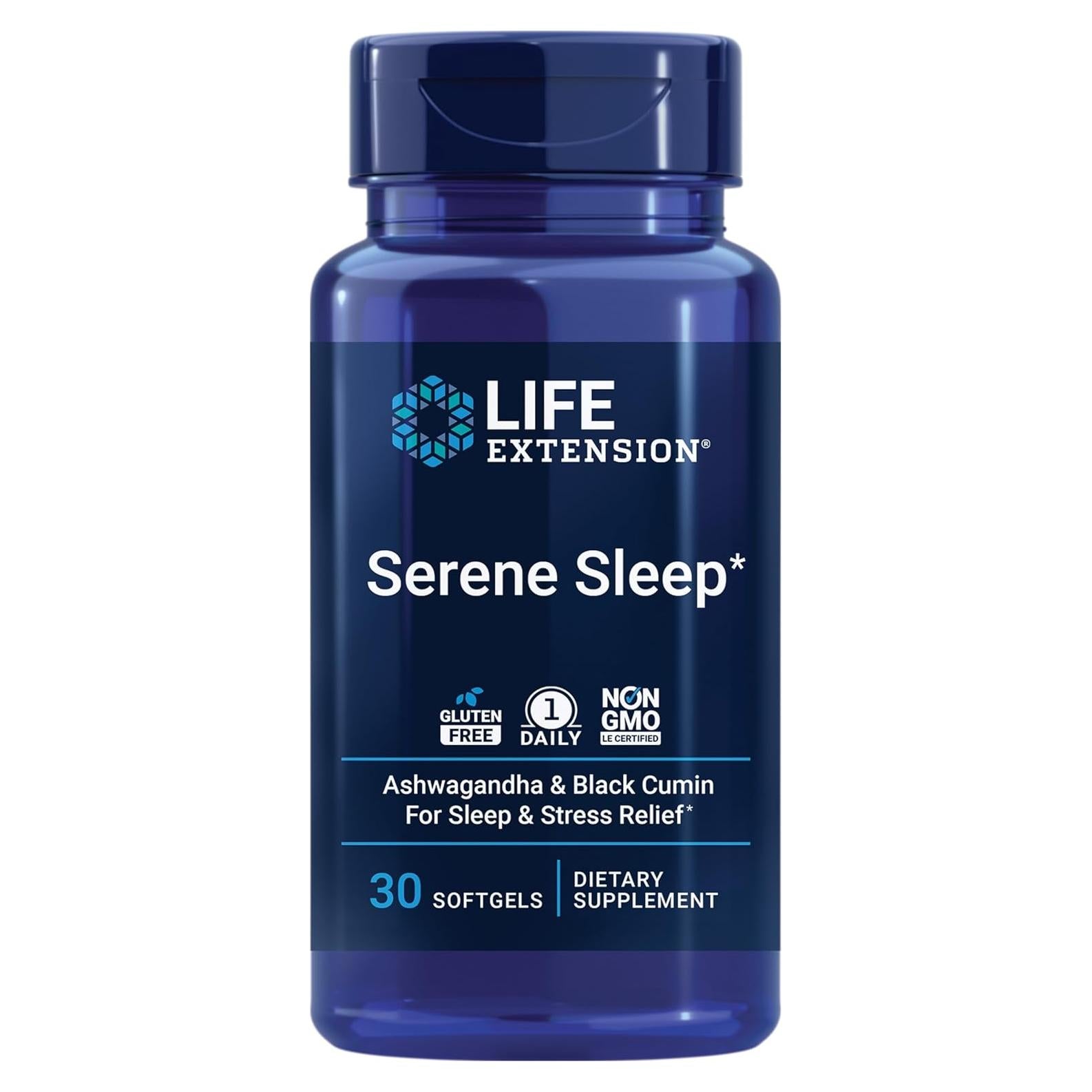 Suplemento para Dormir Life Extension Serene Sleep 30 Softgels