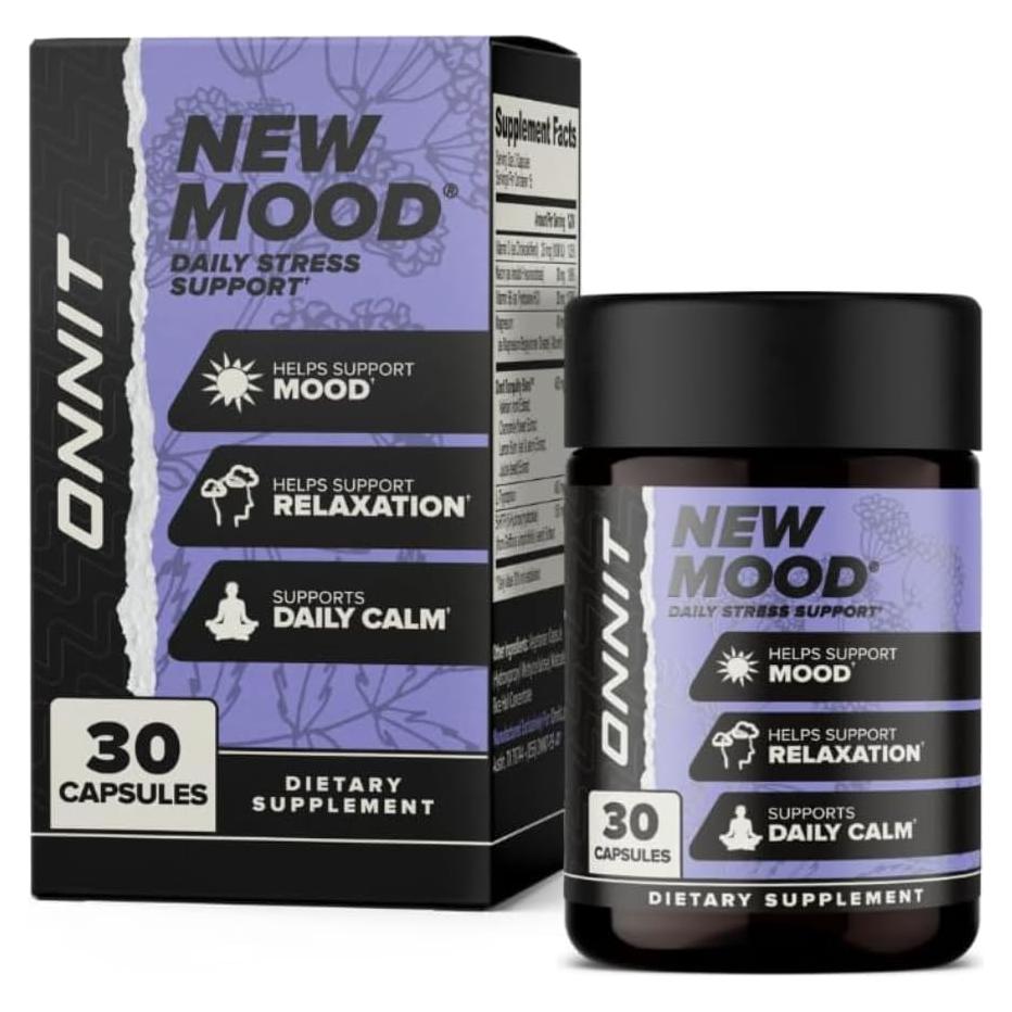 Cápsulas ONNIT New Mood 30 Conteos - Suplemento Estrés y Sueño