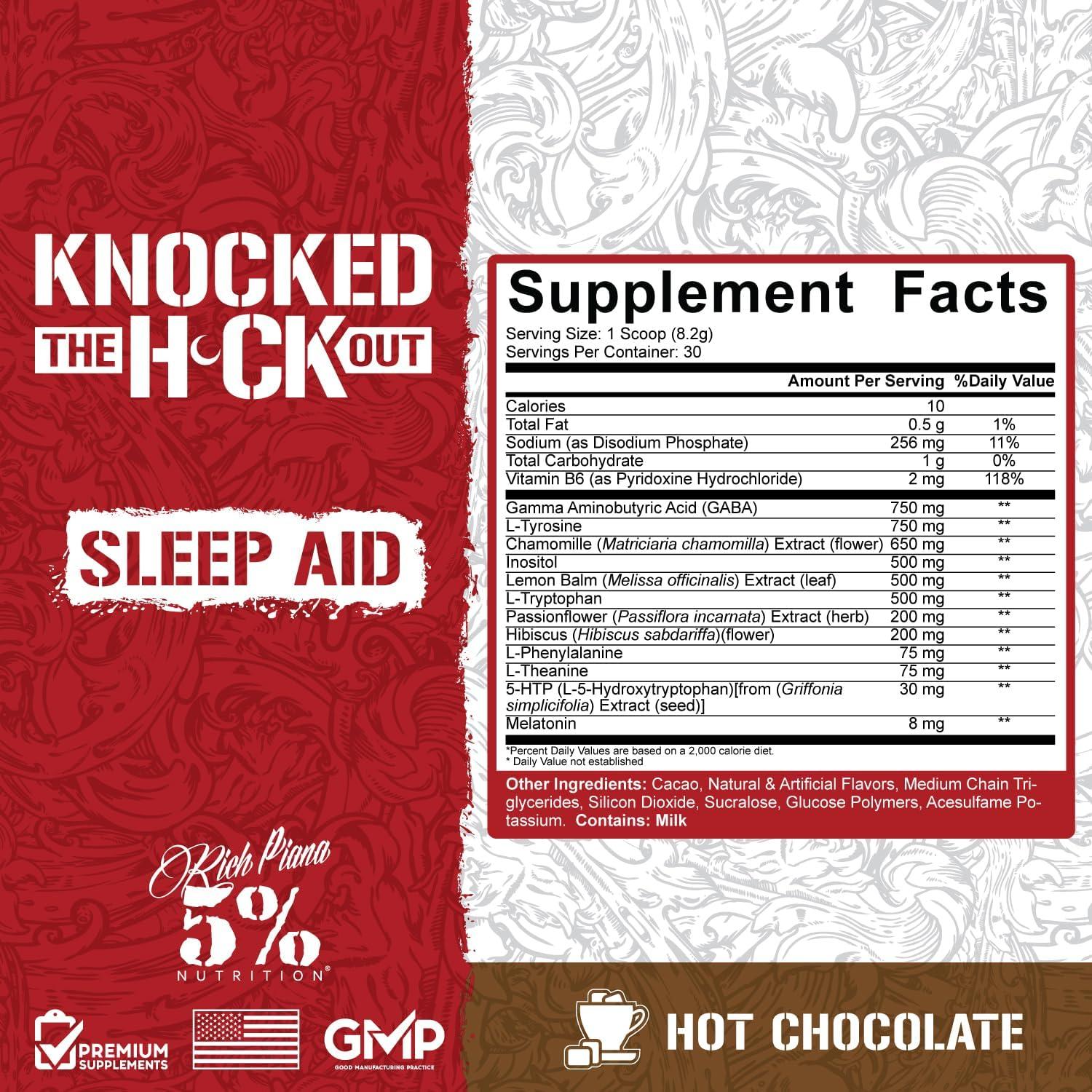 Suplemento para Dormir 5% Nutrition Knocked Out 238g