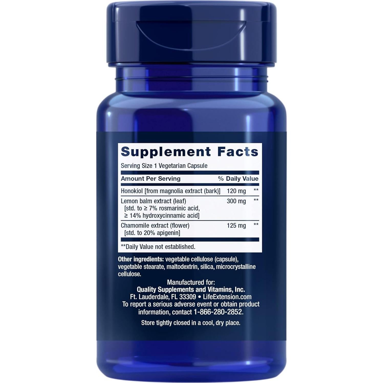 Suplemento Herbal Sleep PM Life Extension 30 Cápsulas