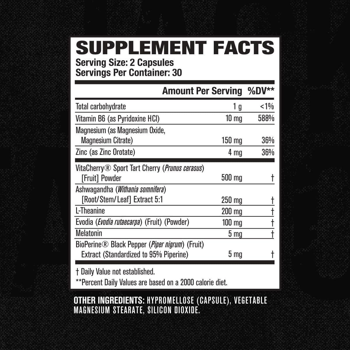 Suplemento Jacked Factory Build PM 60 Cápsulas Naturales