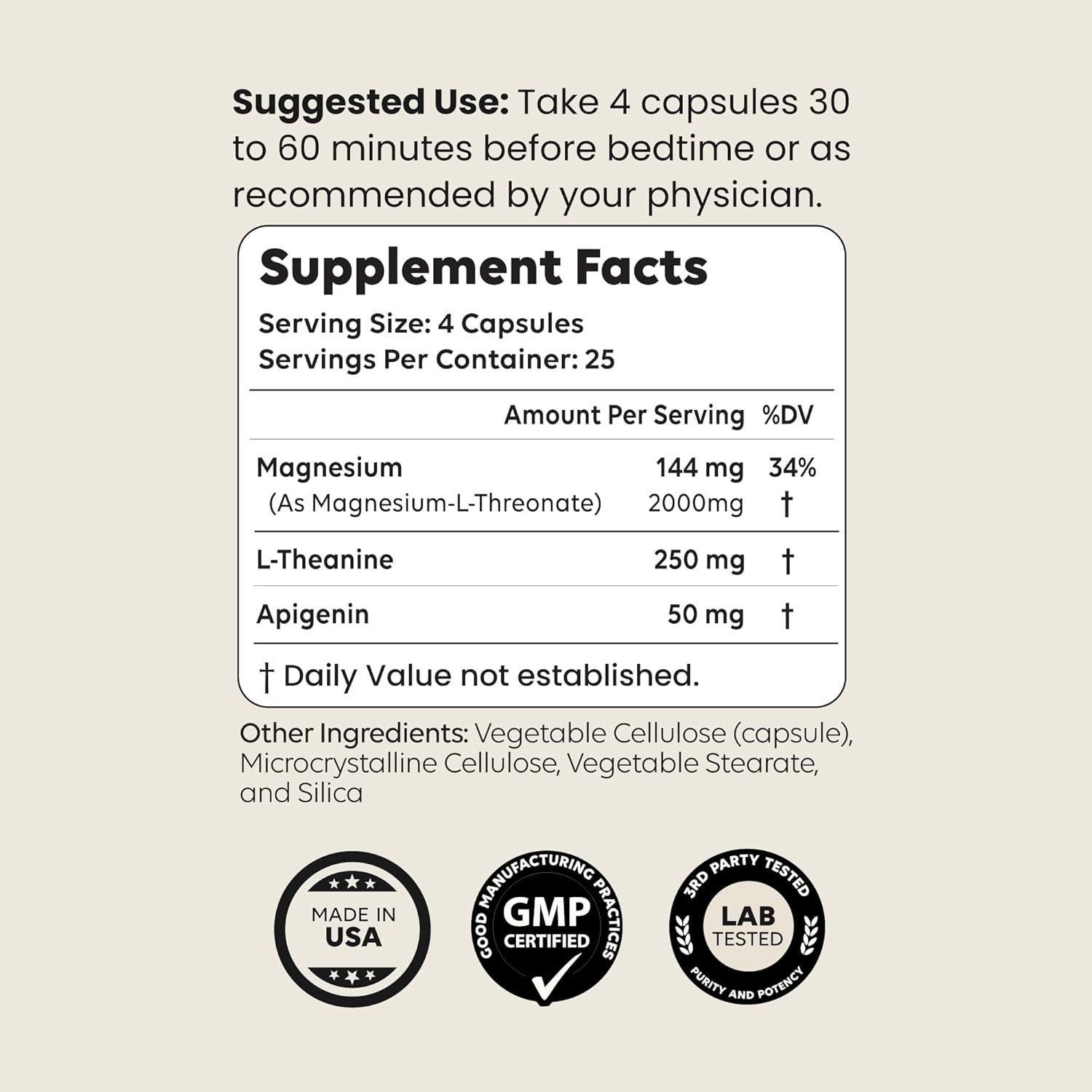 Suplemento para Dormir Newt | Treonato de Magnesio 2000mg