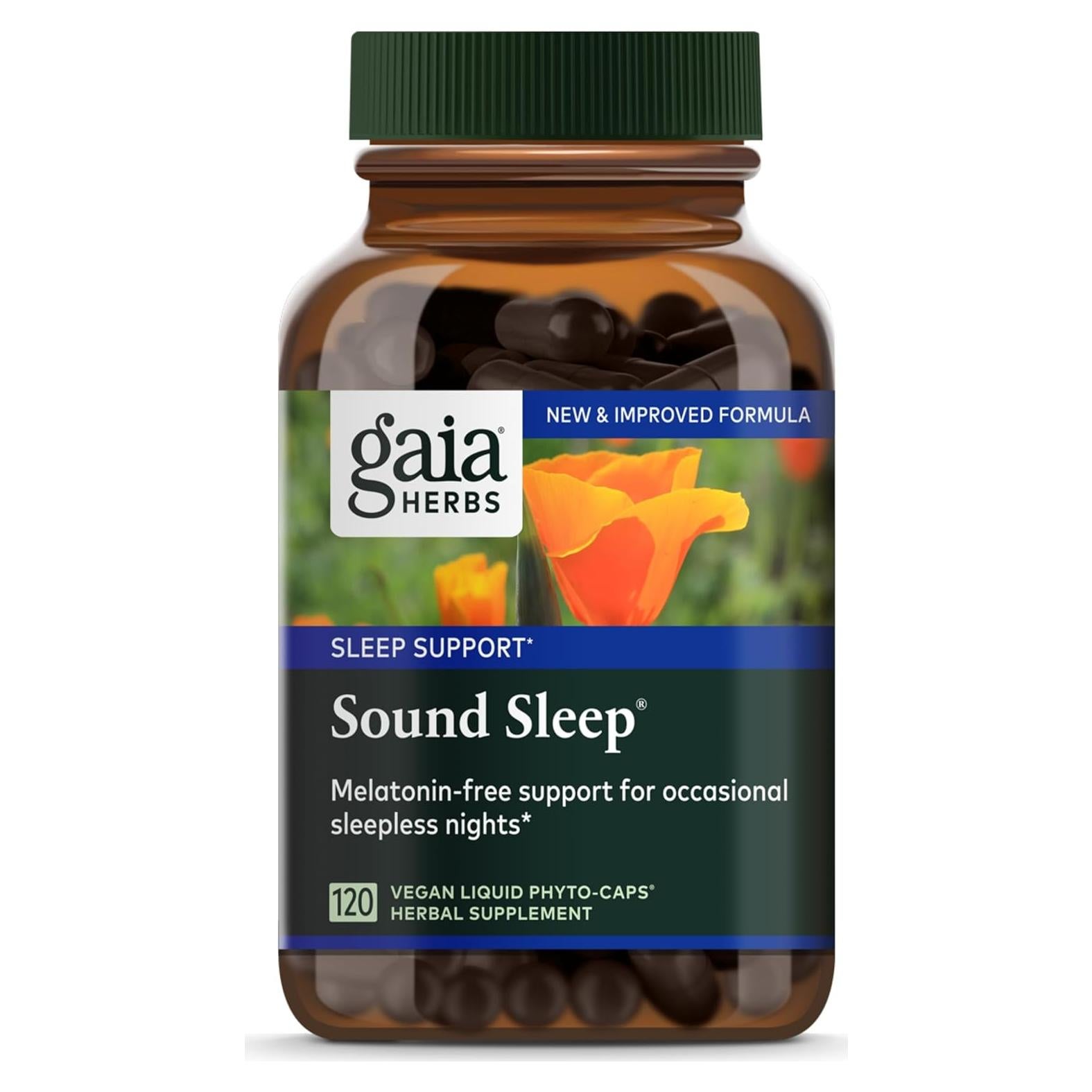 Suplemento Natural para el Sueño Gaia Herbs 120 Cápsulas