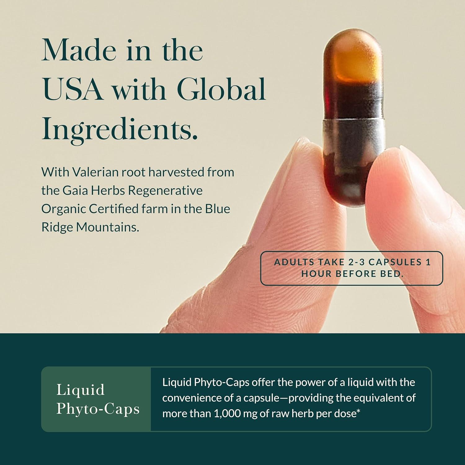 Suplemento Natural para el Sueño Gaia Herbs 120 Cápsulas