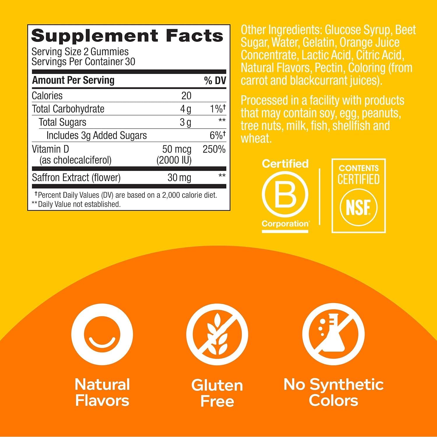 Suplemento Masticable OLLY Hello Happy 60 Gomitas Tropical