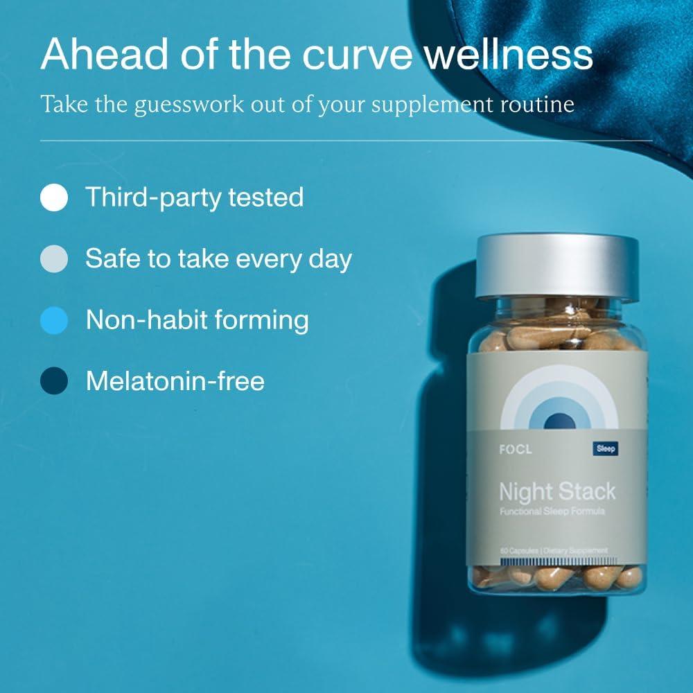 Suplemento de Sueño FOCL con Magnesio y Ashwagandha 81g