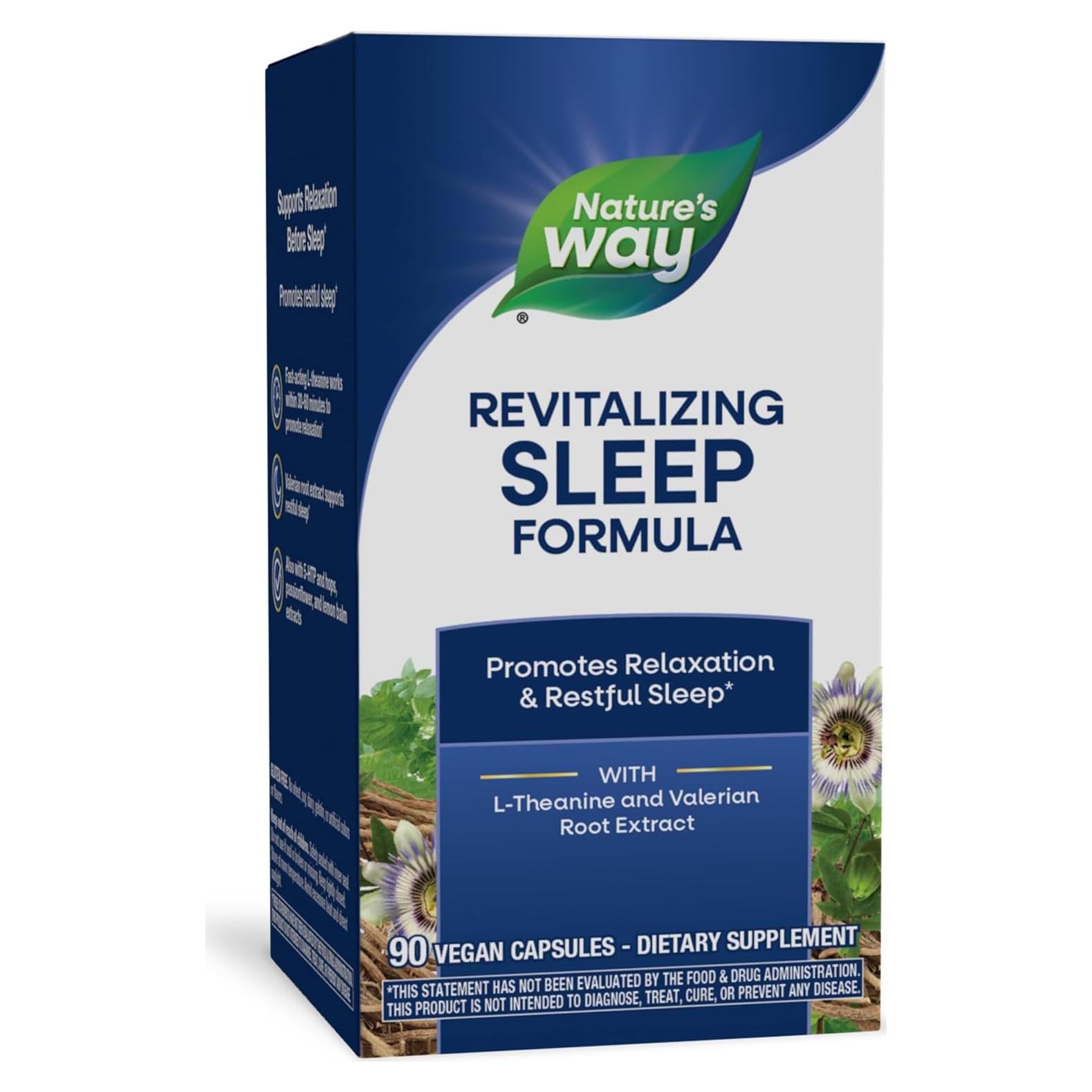 Fórmula Revitalizante para el Sueño Nature's Way 90 Cápsulas