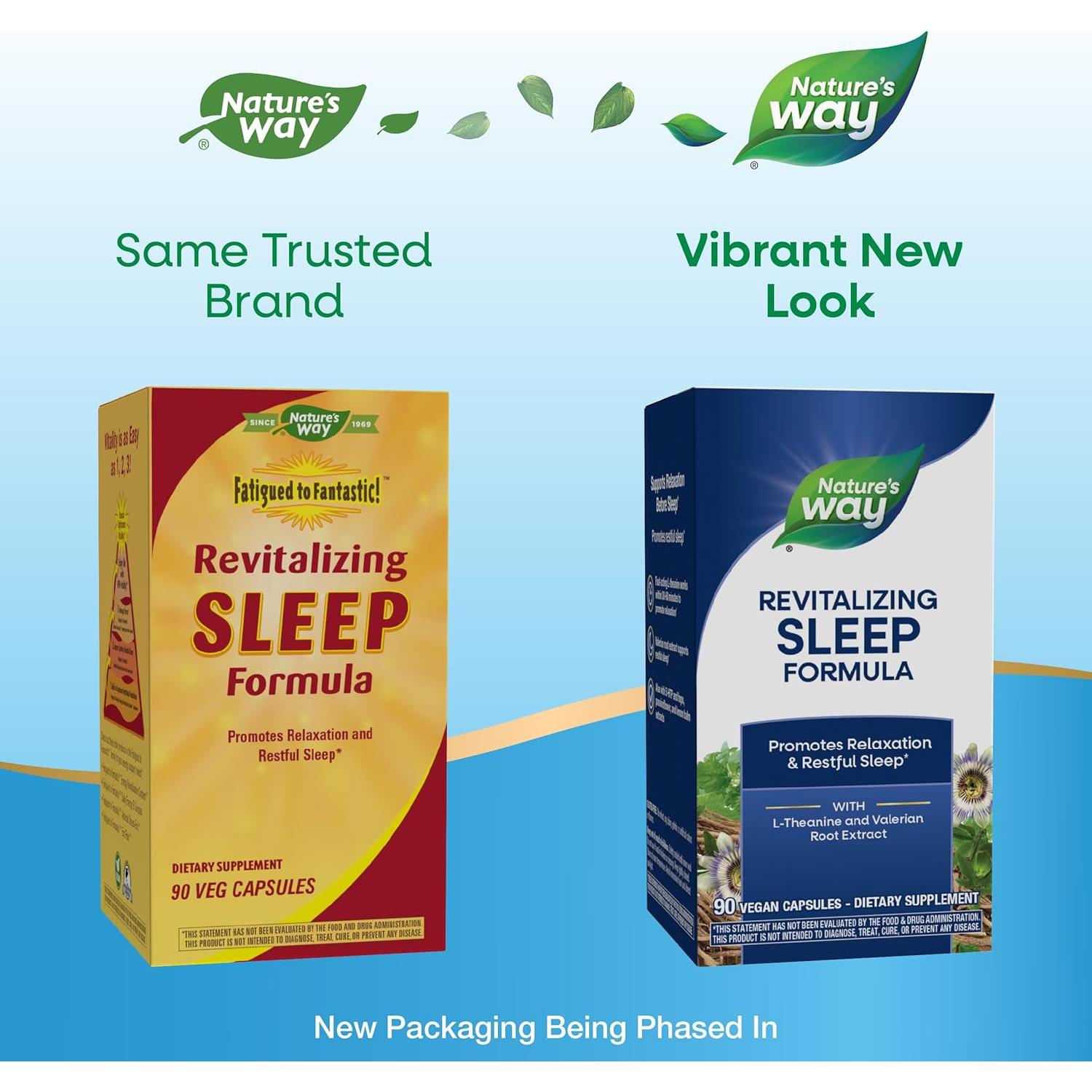 Fórmula Revitalizante para el Sueño Nature's Way 90 Cápsulas