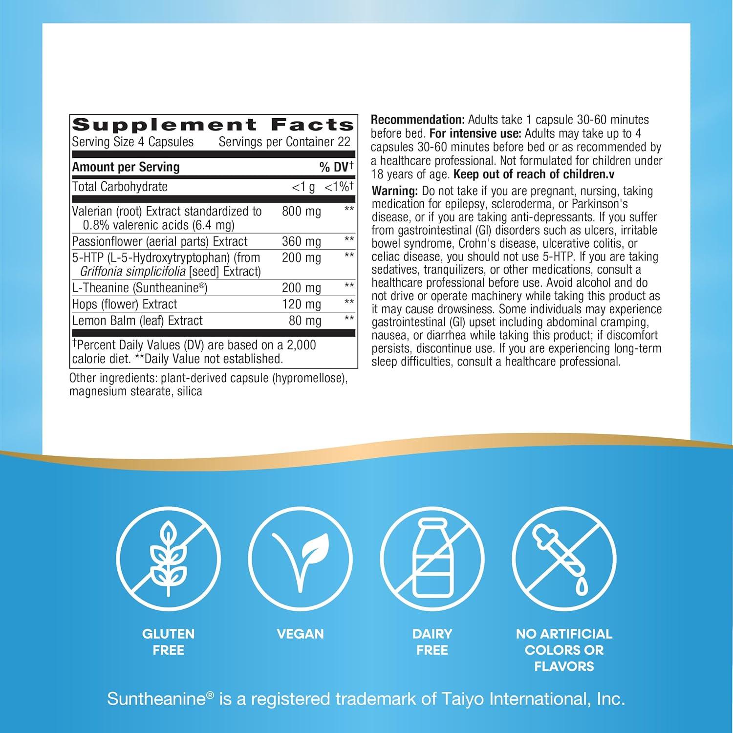 Fórmula Revitalizante para el Sueño Nature's Way 90 Cápsulas