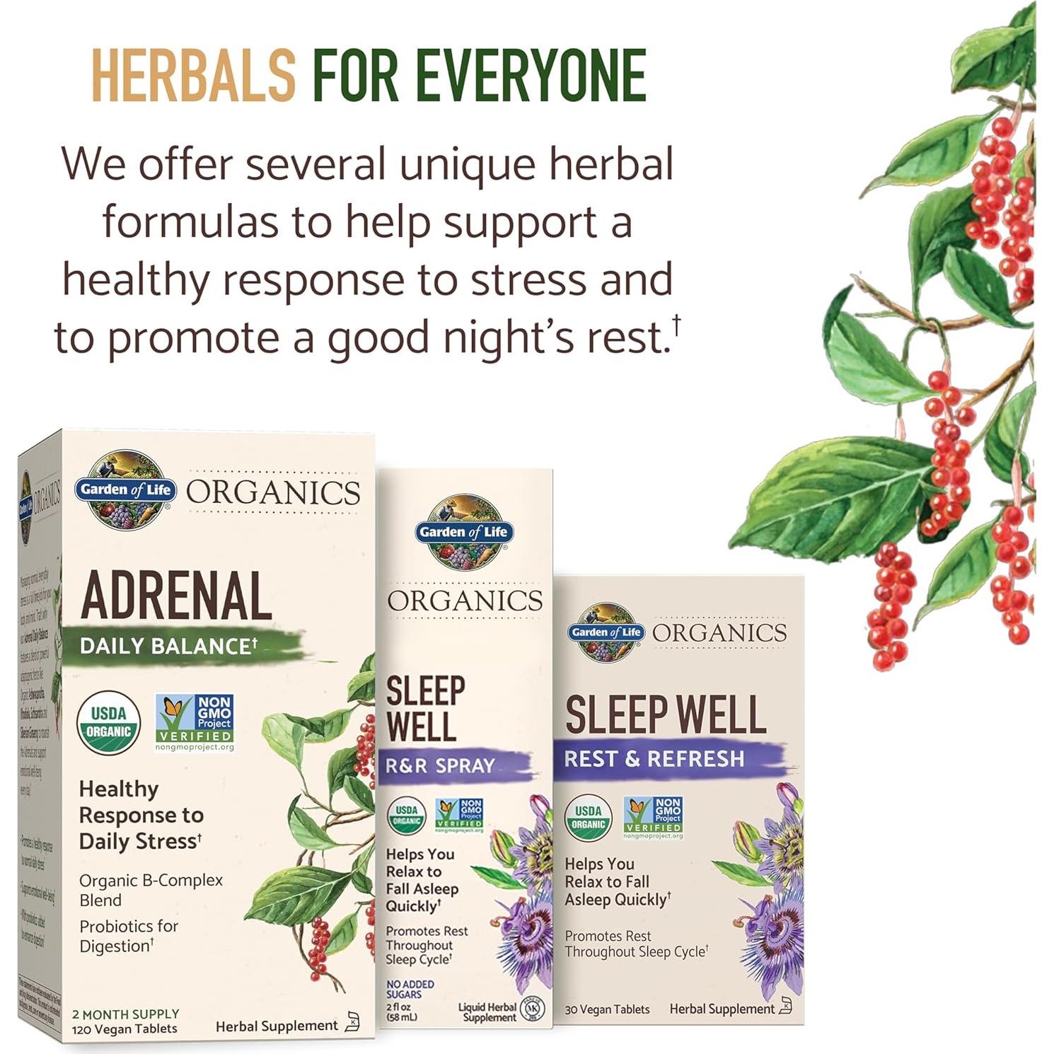 Suplemento Herbal Jardín de Vida Sueño Bien 30 Tabletas