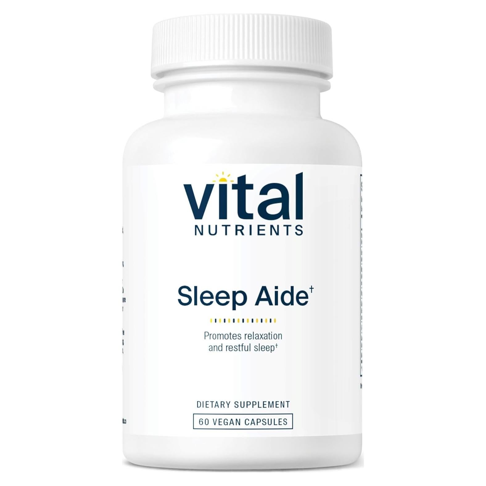 Suplemento Vegano para Dormir Vital Nutrients 60 Cápsulas
