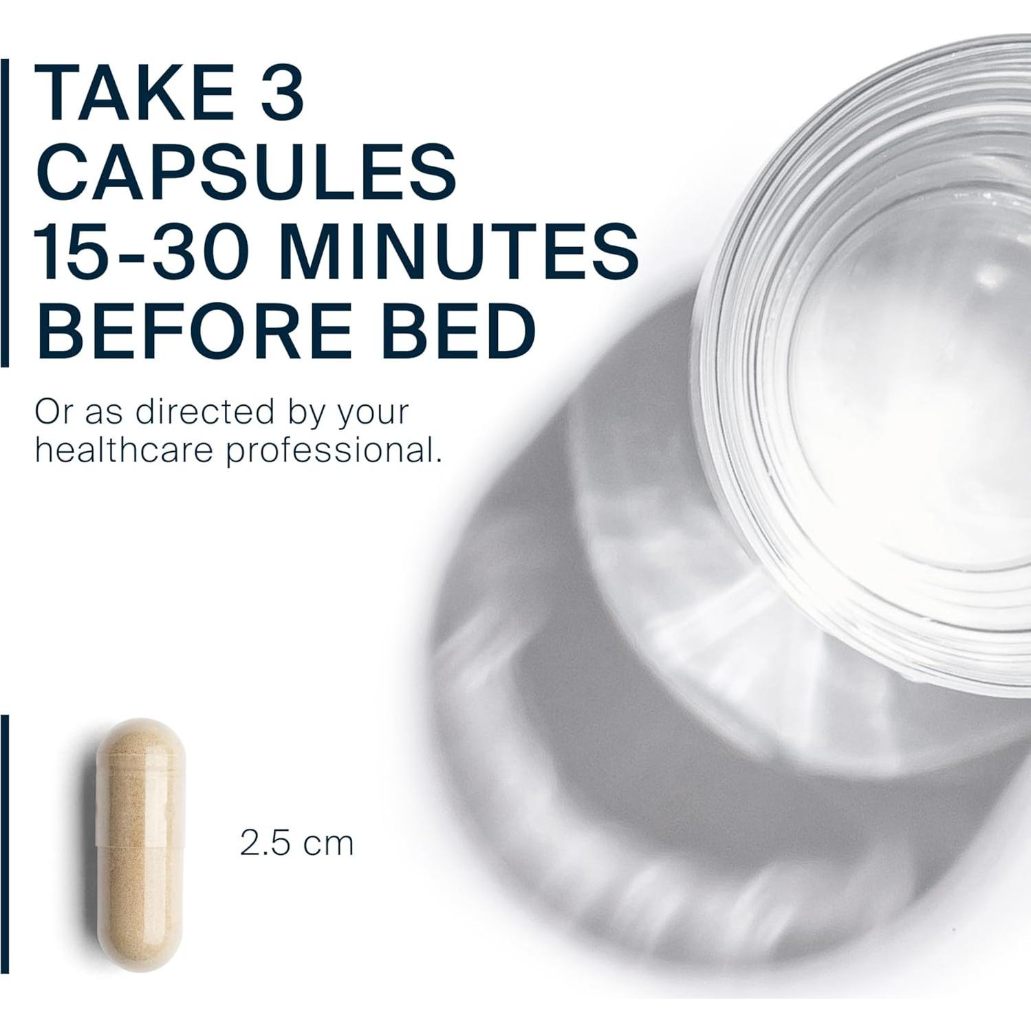 Suplemento Vegano para Dormir Vital Nutrients 60 Cápsulas