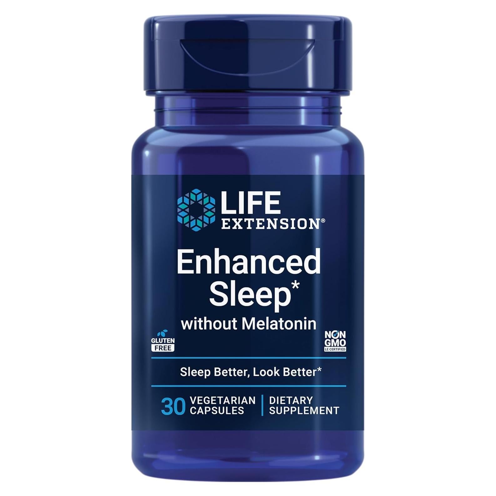 Suplemento Sueño Mejorado Life Extension 30 Cápsulas