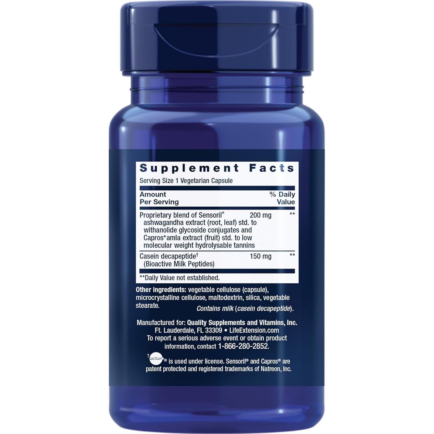 Suplemento Sueño Mejorado Life Extension 30 Cápsulas