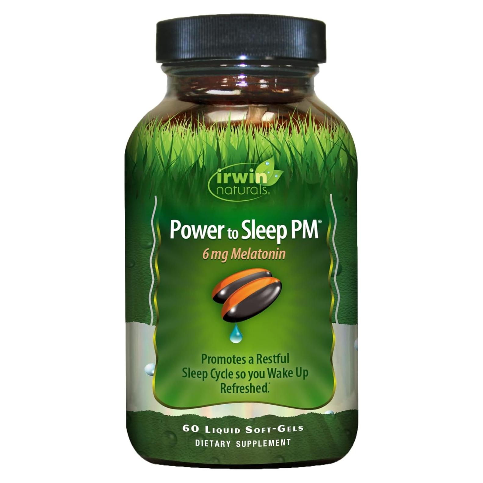 Irwin Naturals Poder para Dormir PM - 60 Gelatinas 6mg Melatonina