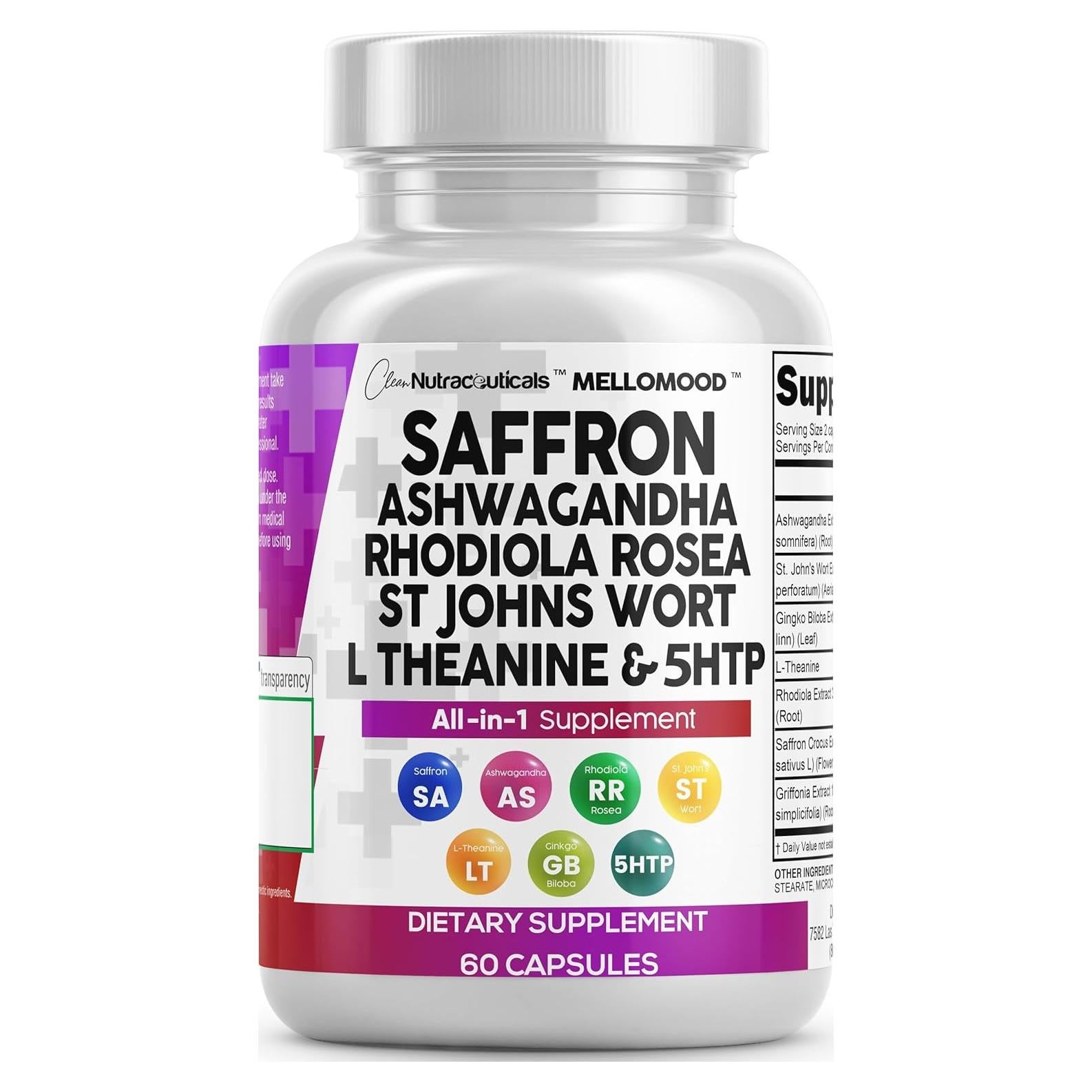 Suplemento de Azafrán Clean Nutraceuticals 60 cápsulas