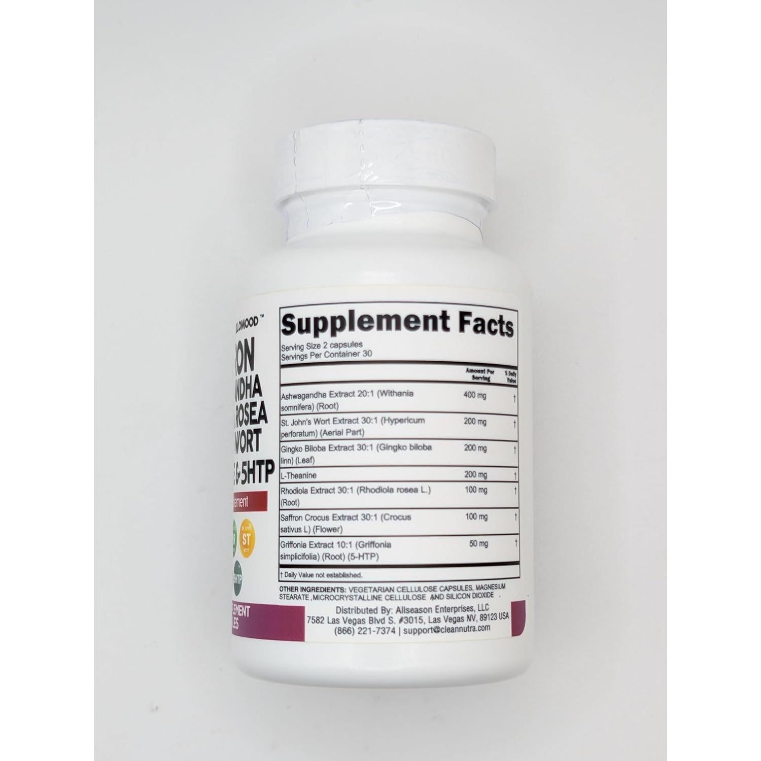 Suplemento de Azafrán Clean Nutraceuticals 60 cápsulas