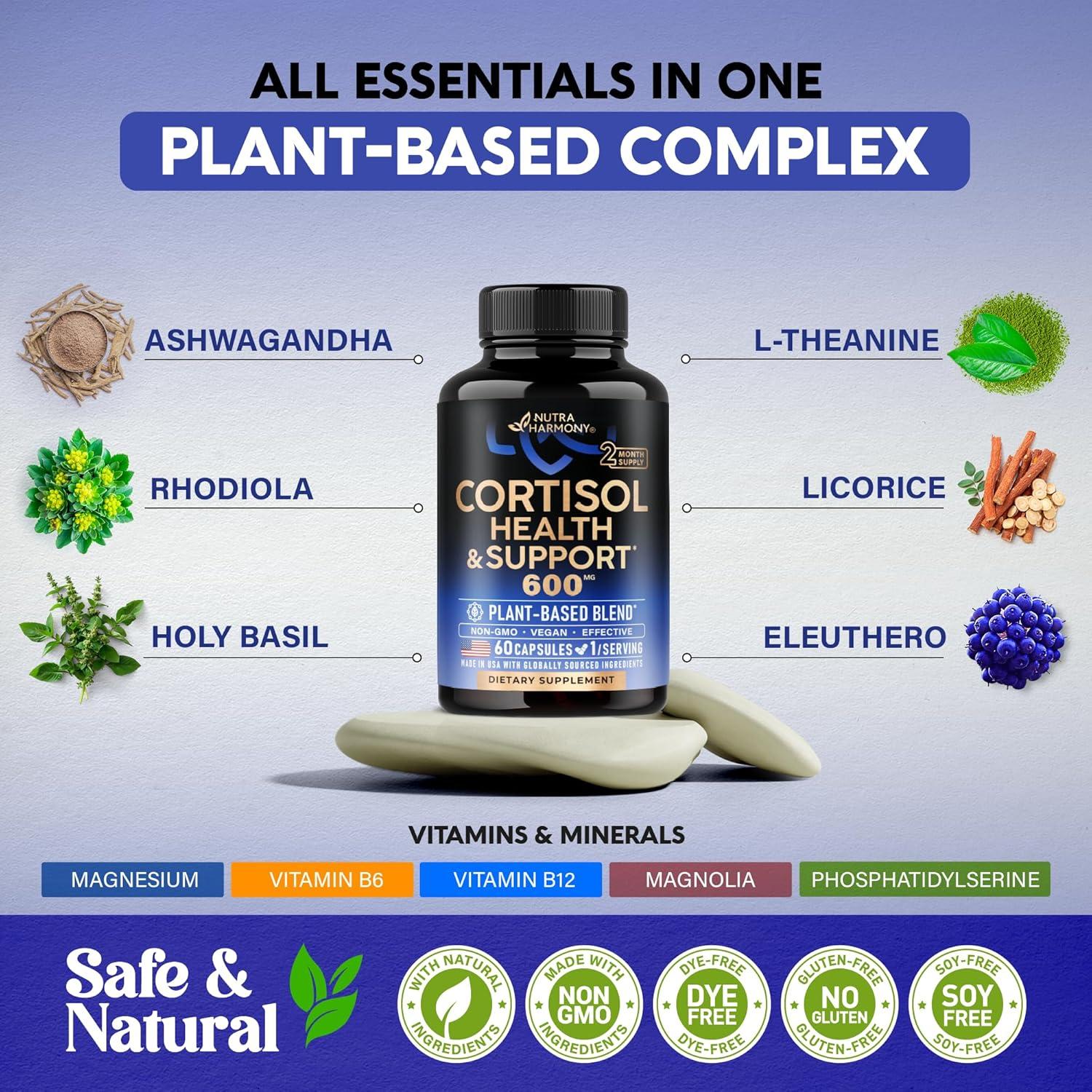 Suplemento Cortisol Natural NUTRA HARMONY 60 Cápsulas