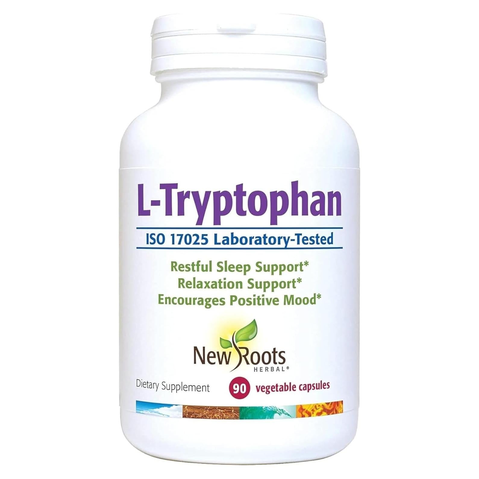 Suplemento L-Triptófano New Roots 90 Cápsulas 220mg