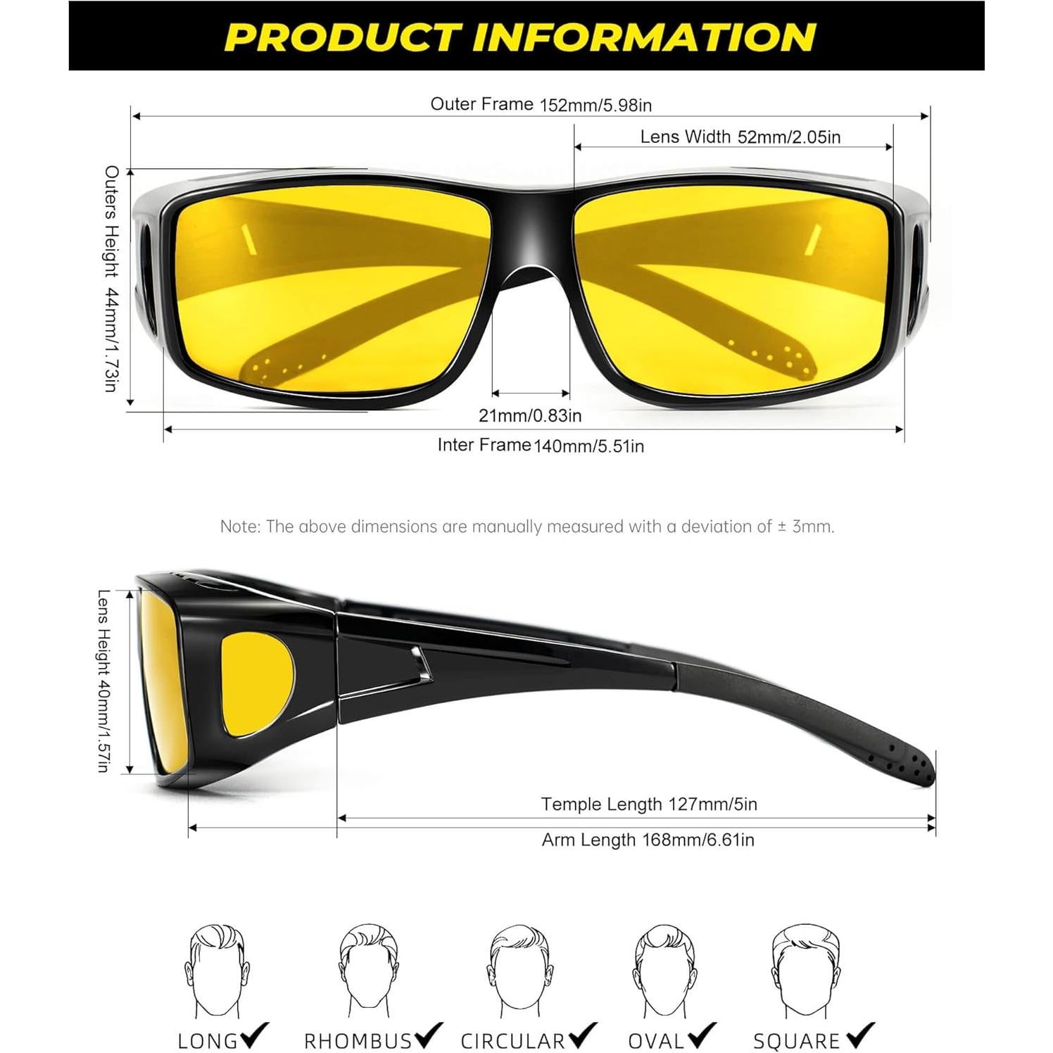 Gafas de Sol Polarizadas UV400 para Conducir y Pescar