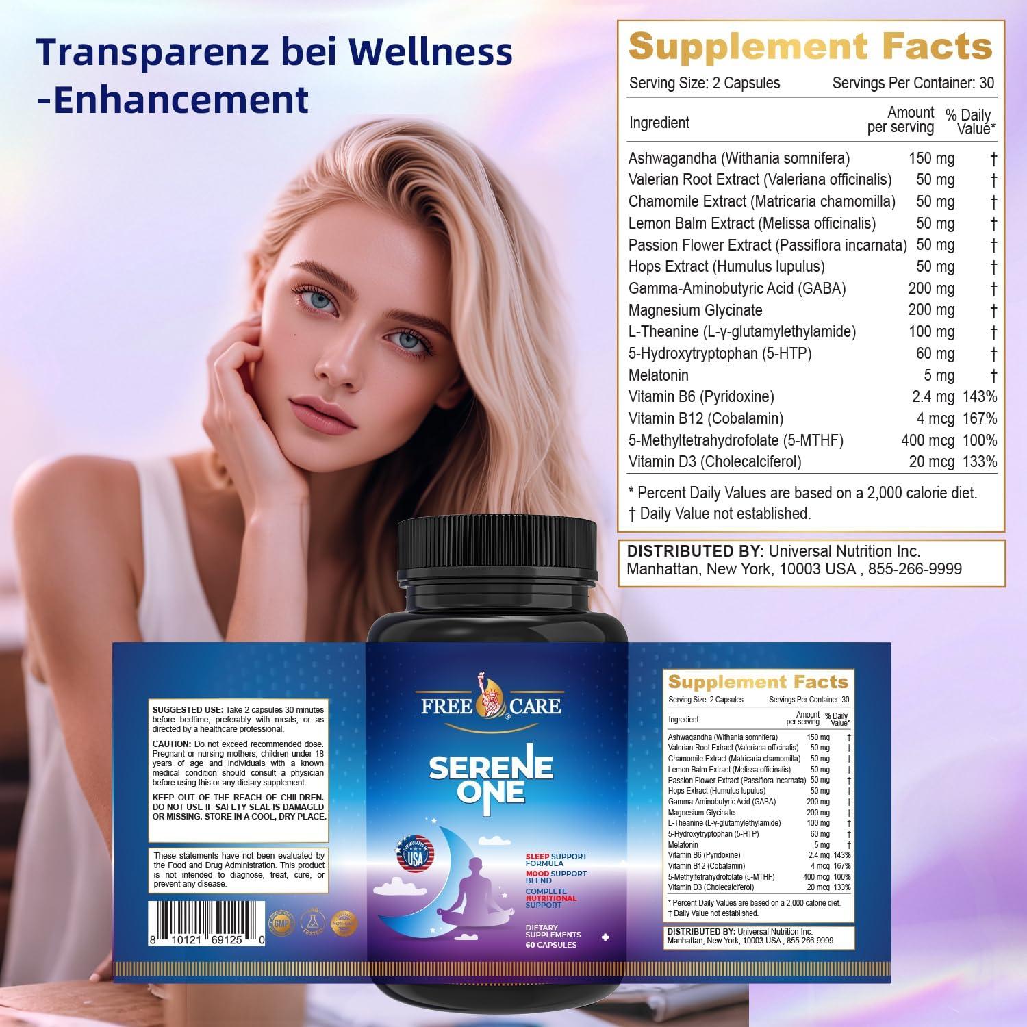 Cápsulas de Melatonina 5mg FreeCare - 60 Unidades