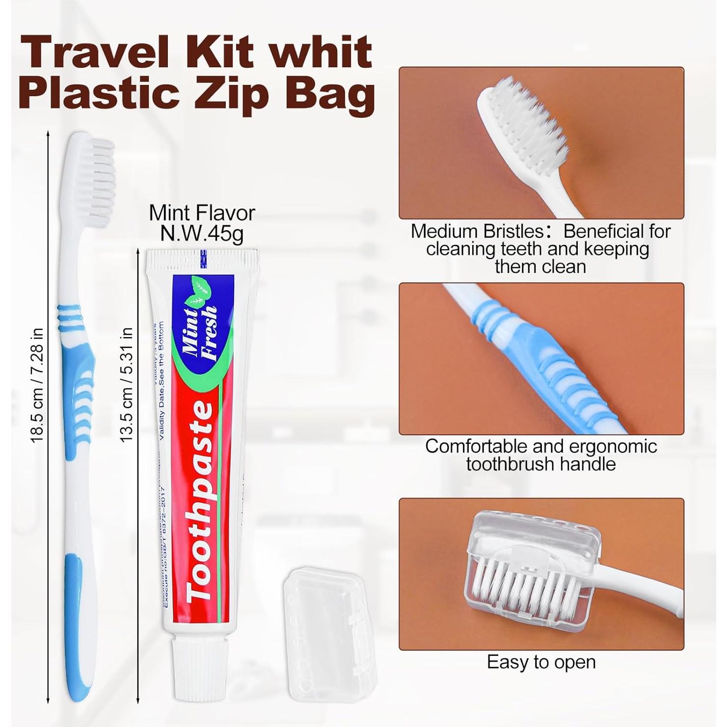 Kit de Cepillos de Dientes Desechables Skourvut 20 Piezas