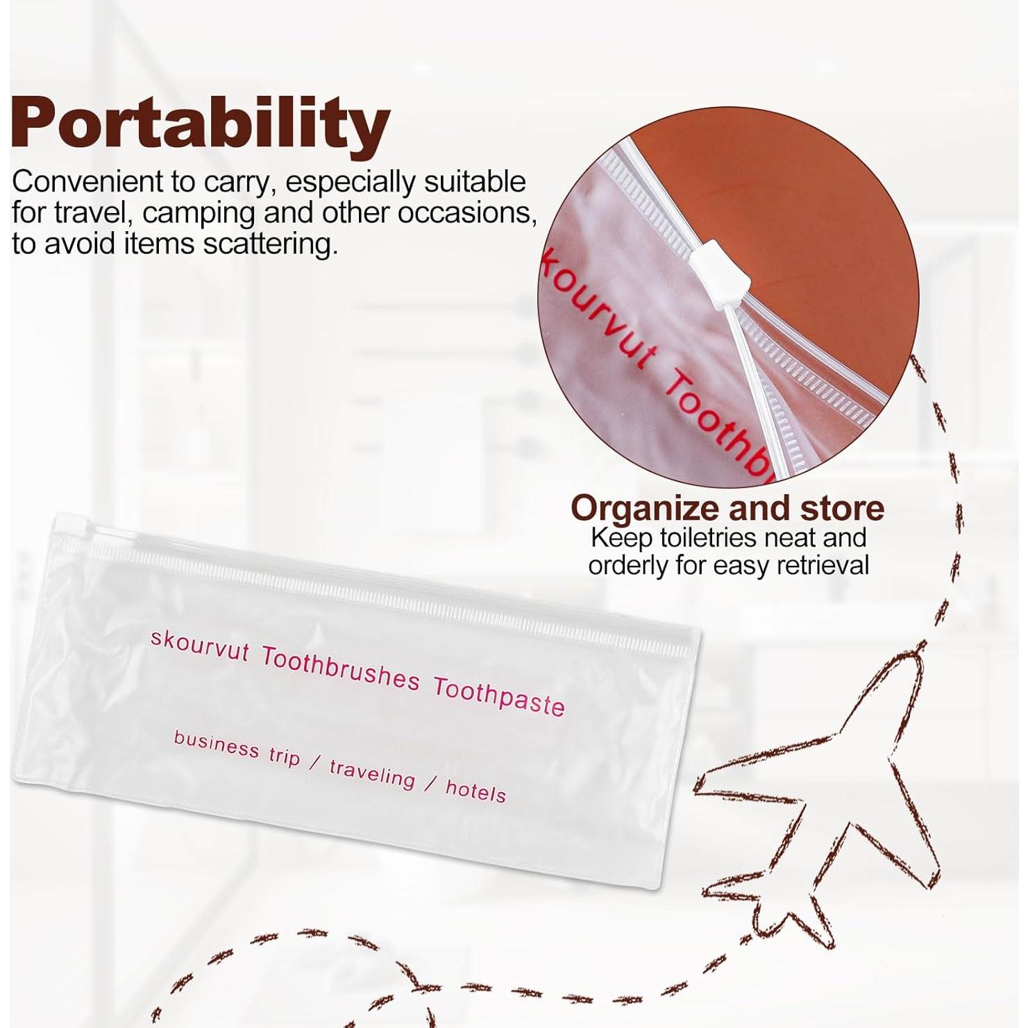 Kit de Cepillos de Dientes Desechables Skourvut 20 Piezas