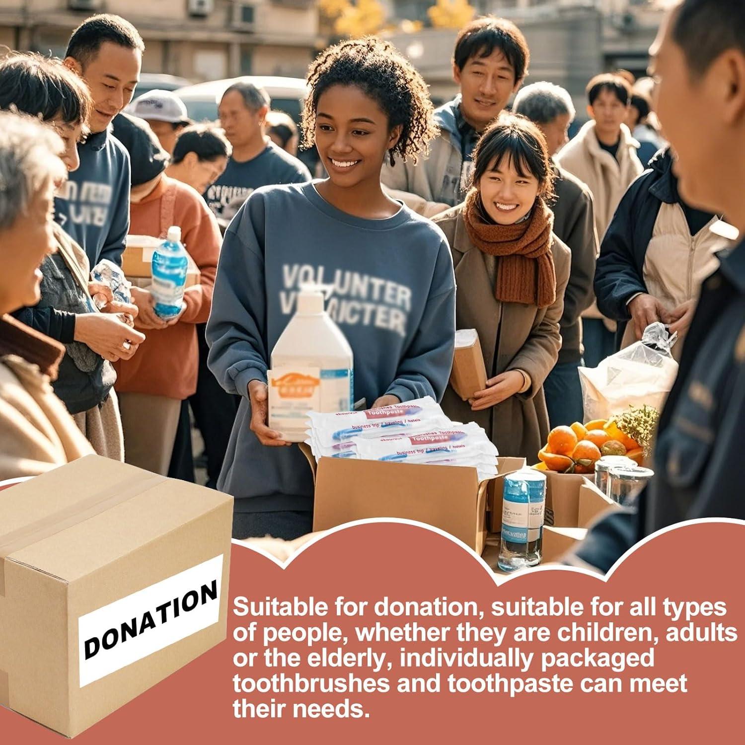 Kit de Cepillos de Dientes Desechables Skourvut 20 Piezas