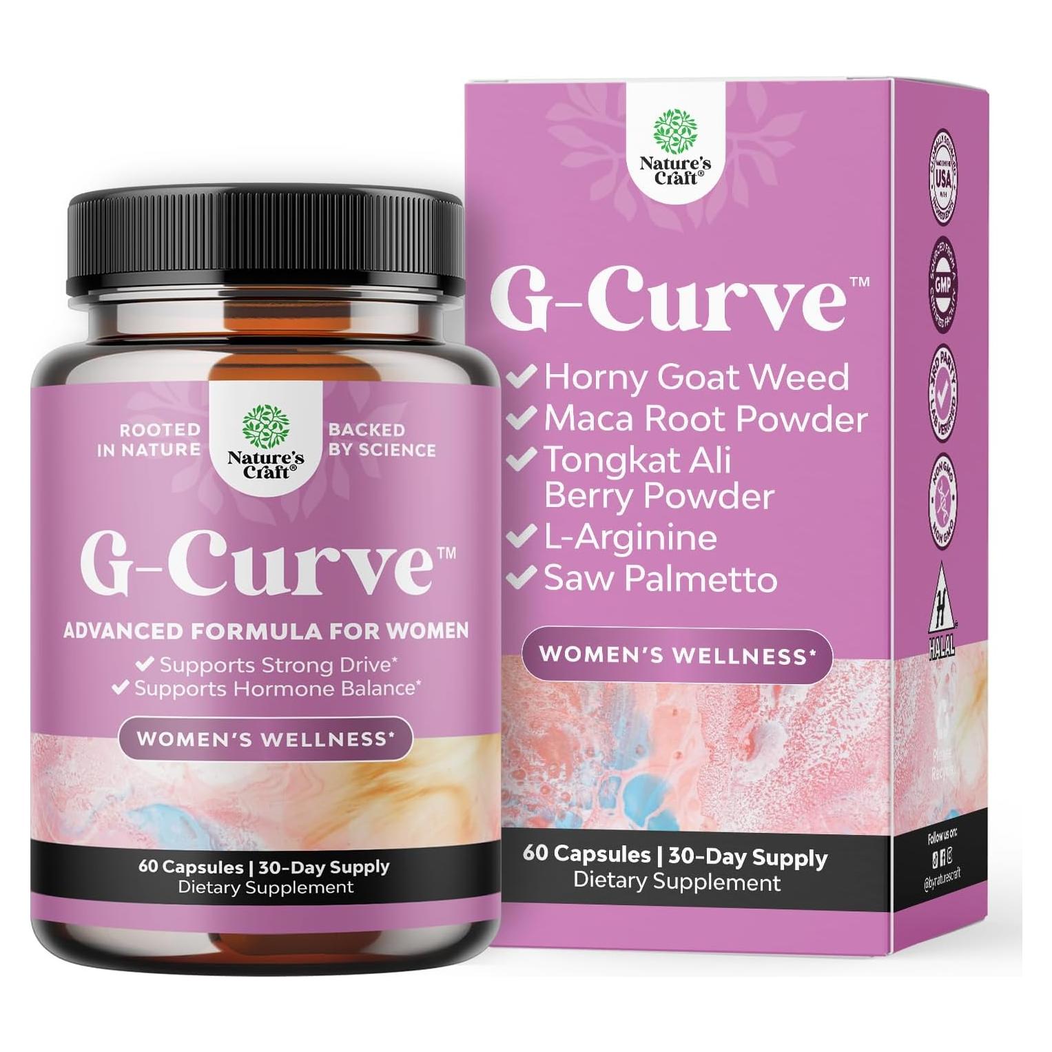 Píldoras Aumentadoras de Senos y Glúteos Natures Craft 60 Cápsulas