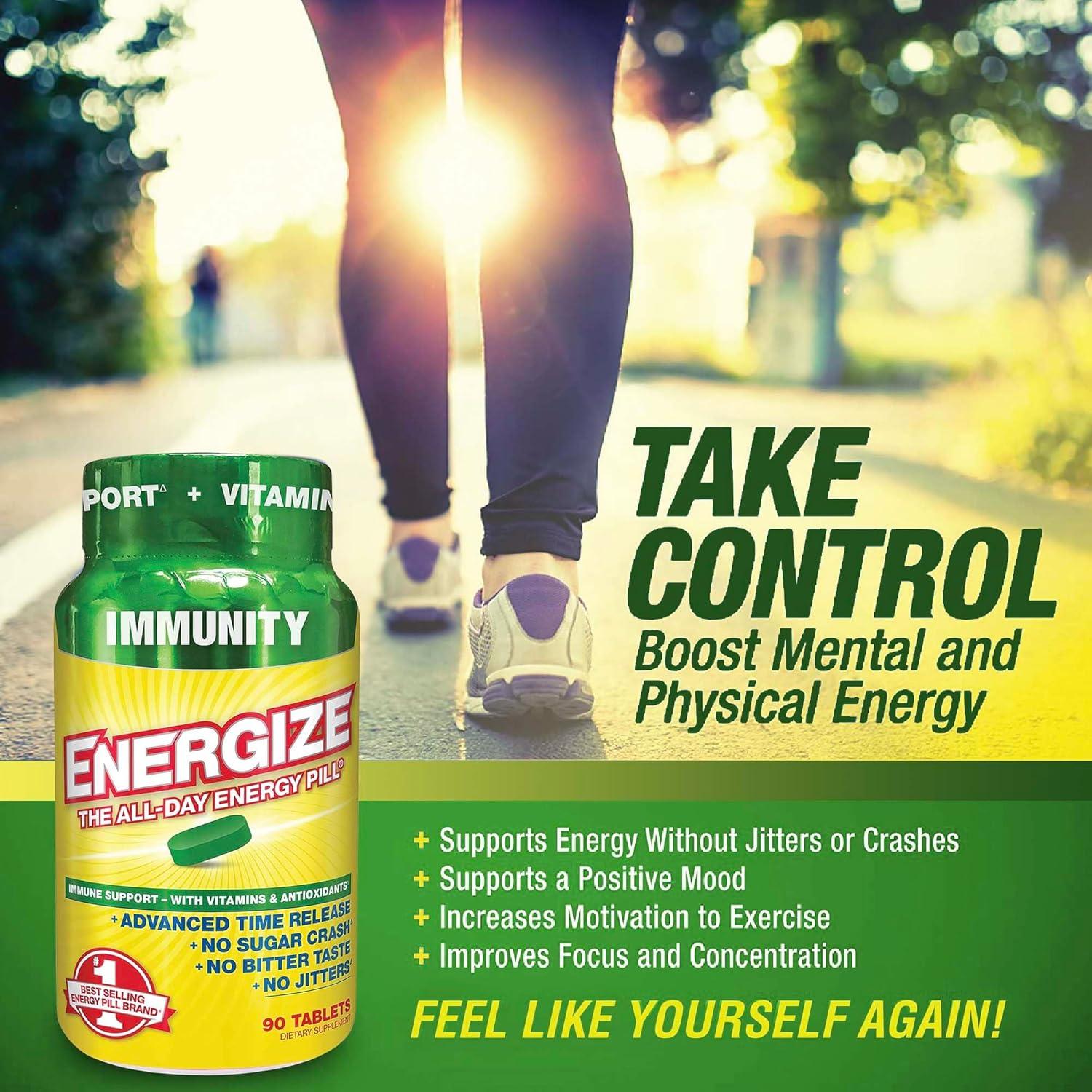 Energiza Inmunidad Suplemento 90 Tabletas Vitaminas A, B, C, D, E