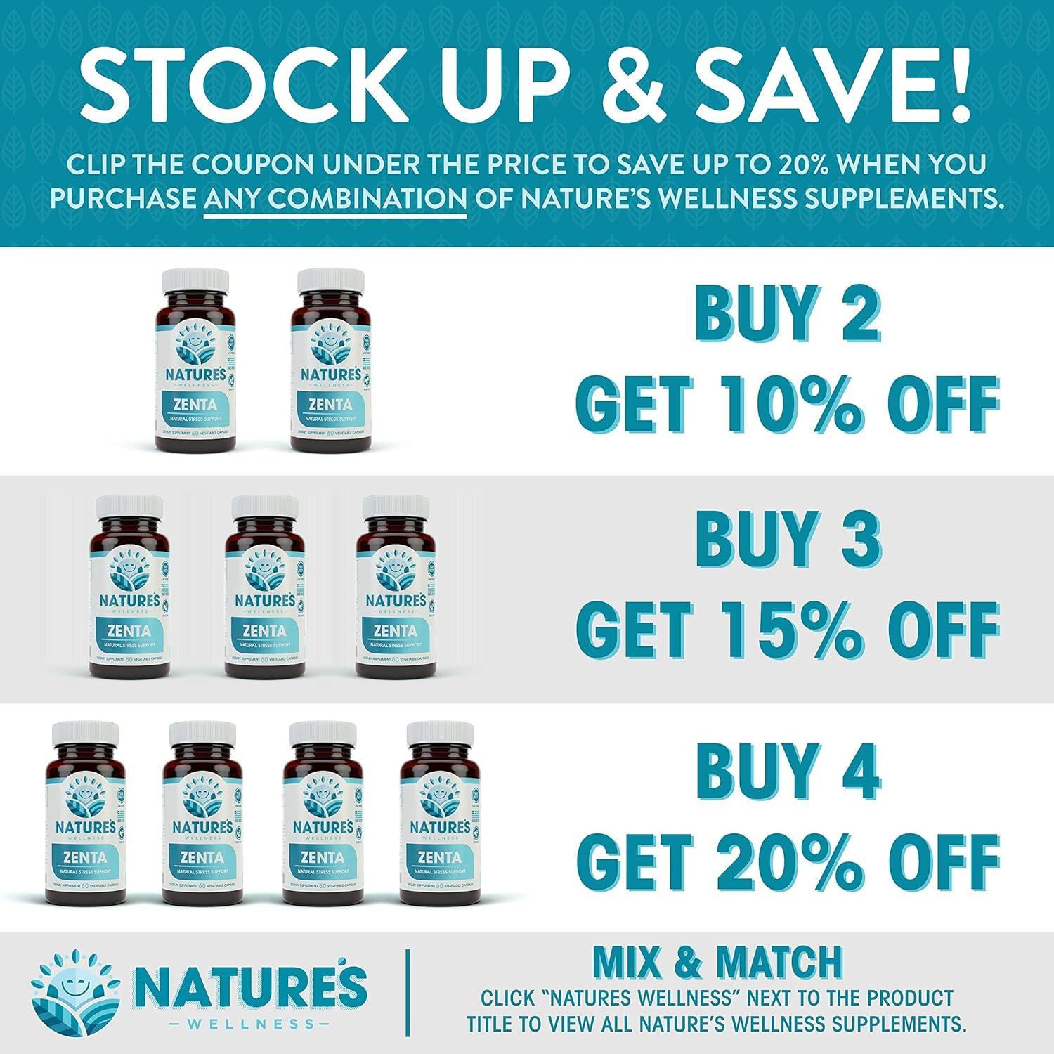 Zenta Suplemento Natural 60 Cápsulas - Alivio Estrés y Ánimo