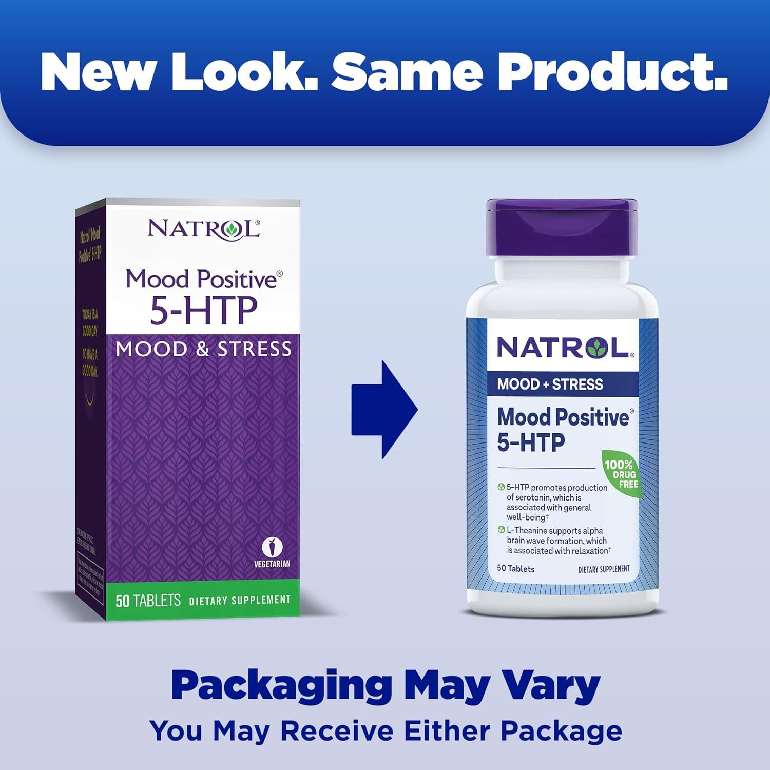 Suplemento Natrol Mood Positive 5-HTP 50 tabletas