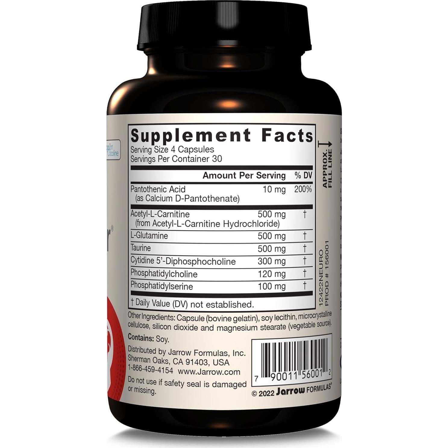 Suplemento Jarrow Formulas Neuro Optimizer 120 Cápsulas