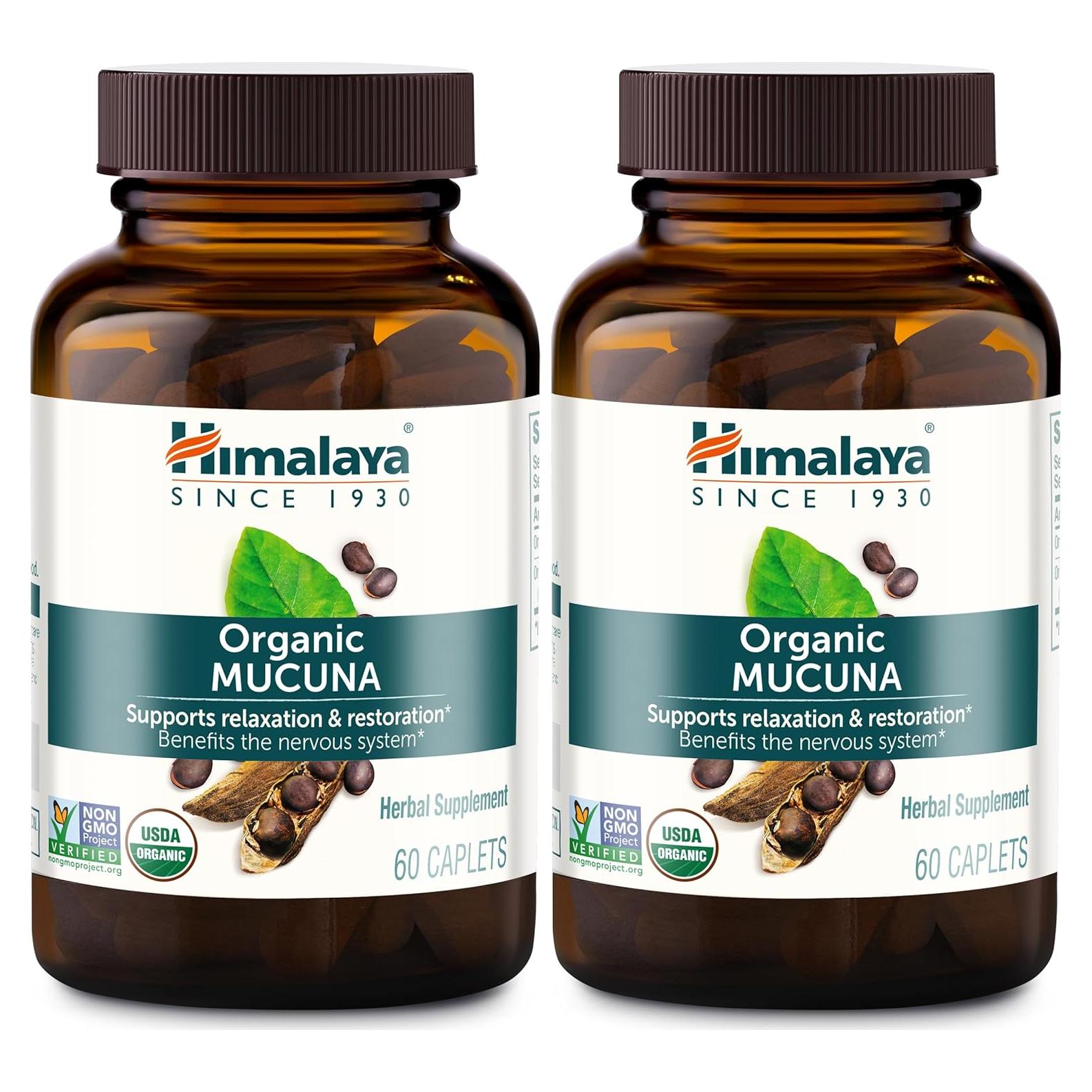 Suplemento Herbal Mucuna Orgánico Himalaya 600 mg 120 Capletas