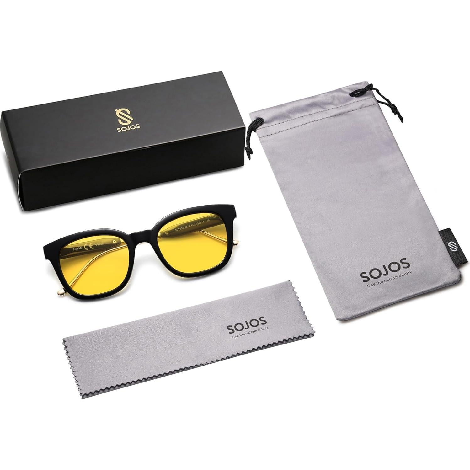 Gafas de Sol Polarizadas SOJOS SJ2050 Cuadradas UV400