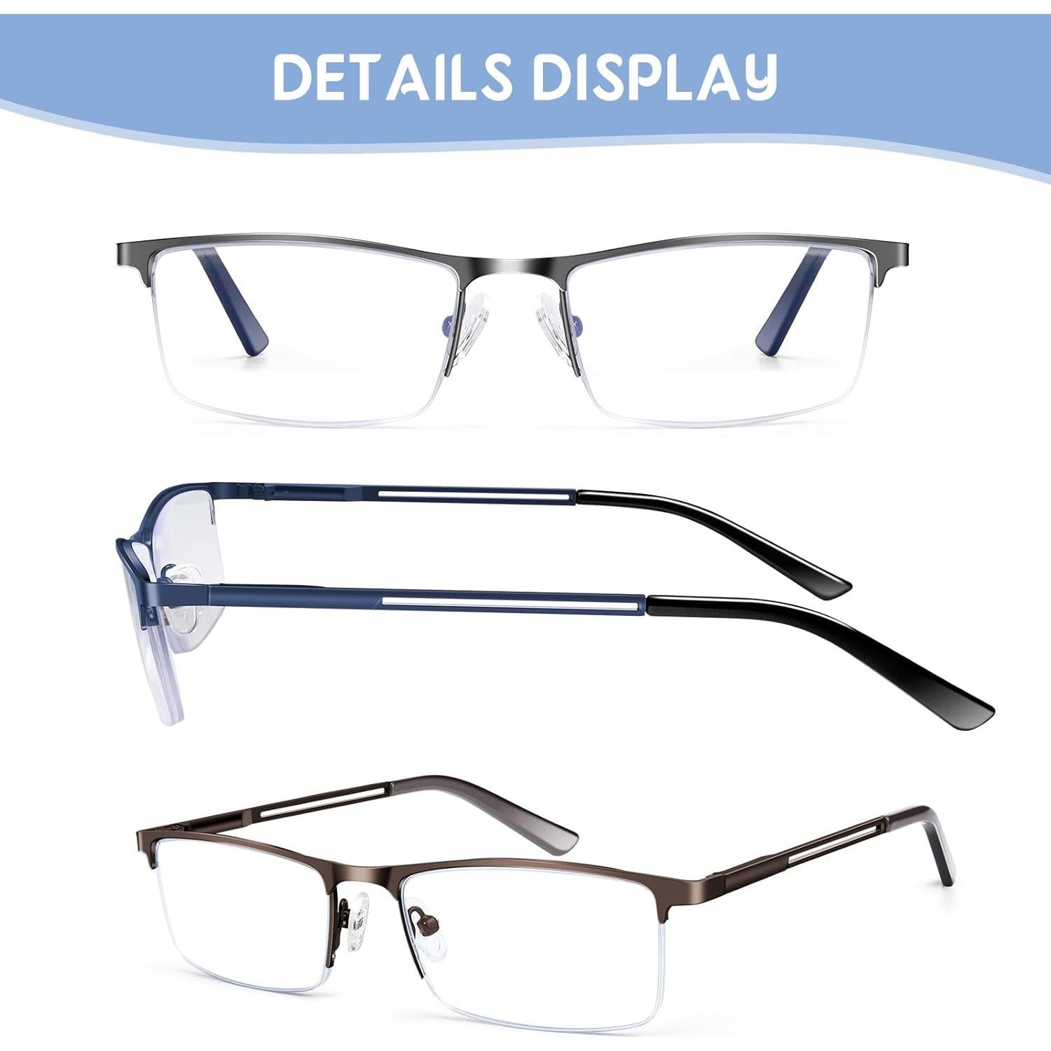 Gafas de lectura KONHAGO 5 colores luz azul 2.0x