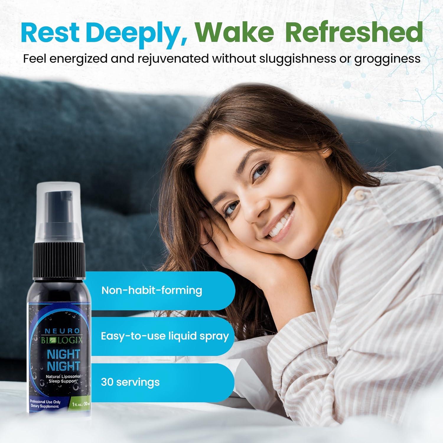 Spray Liposomal de Sueño Neurobiologix con Melatonina y GABA - 30 Porciones