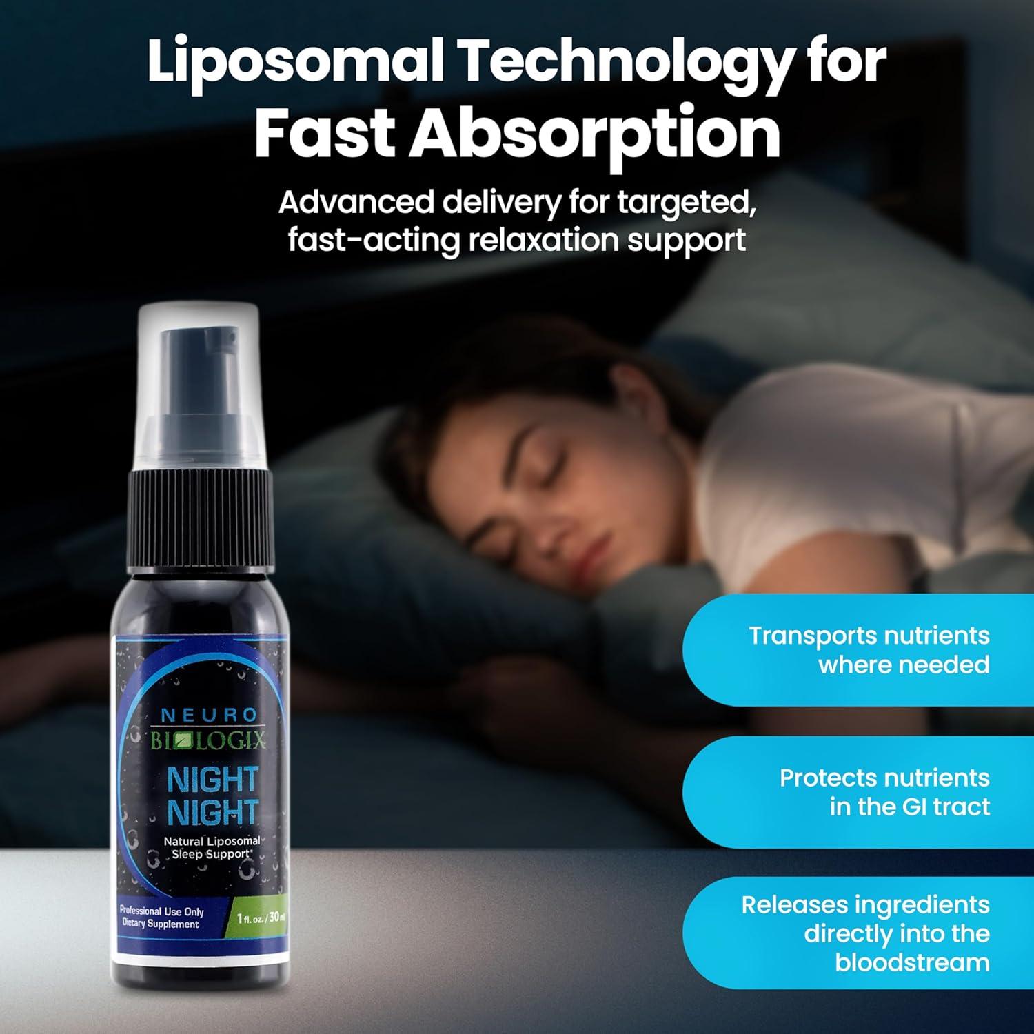 Spray Liposomal de Sueño Neurobiologix con Melatonina y GABA - 30 Porciones