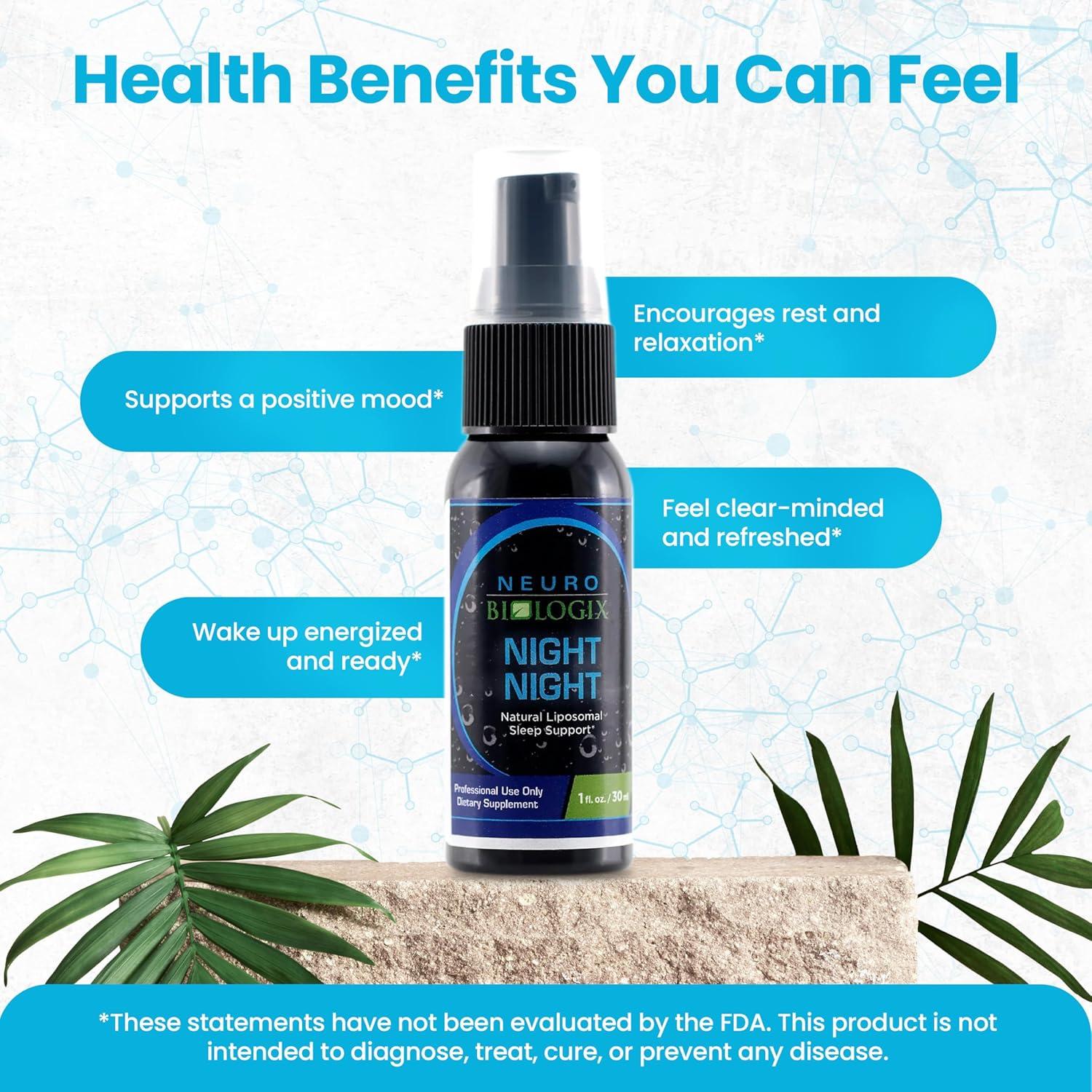 Spray Liposomal de Sueño Neurobiologix con Melatonina y GABA - 30 Porciones