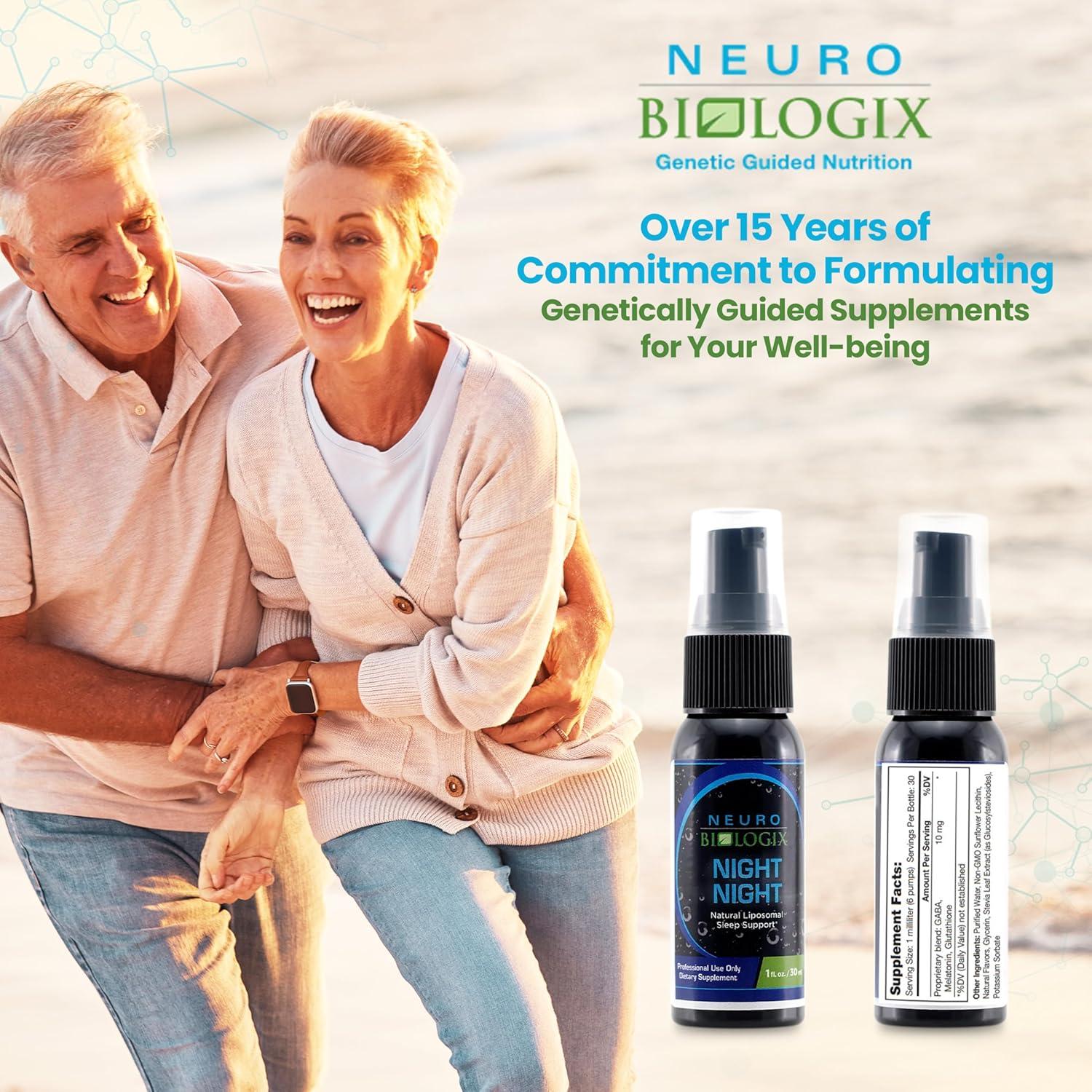 Spray Liposomal de Sueño Neurobiologix con Melatonina y GABA - 30 Porciones