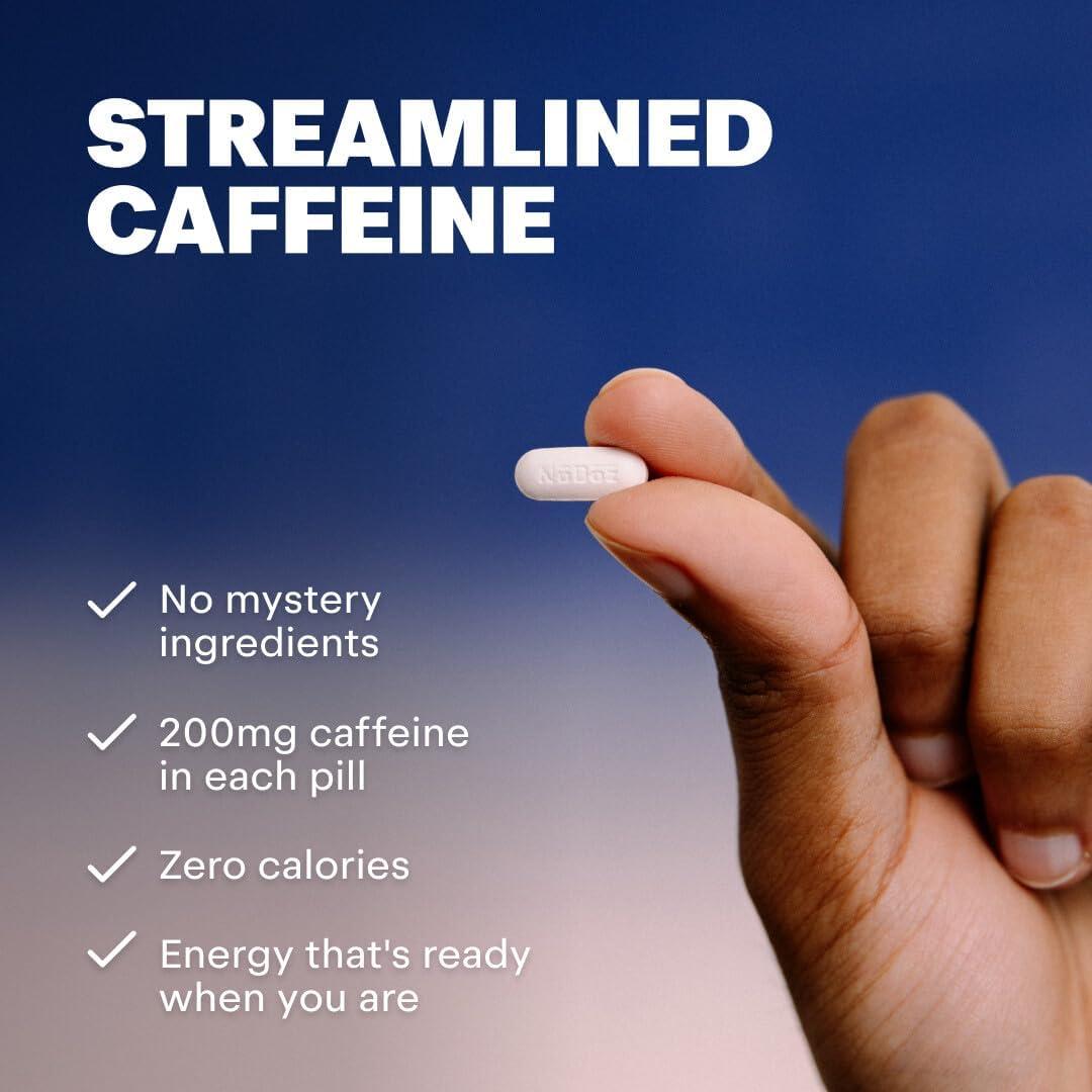NoDoz 200mg Pastillas de Cafeína Máxima Fuerza 120 Comp.