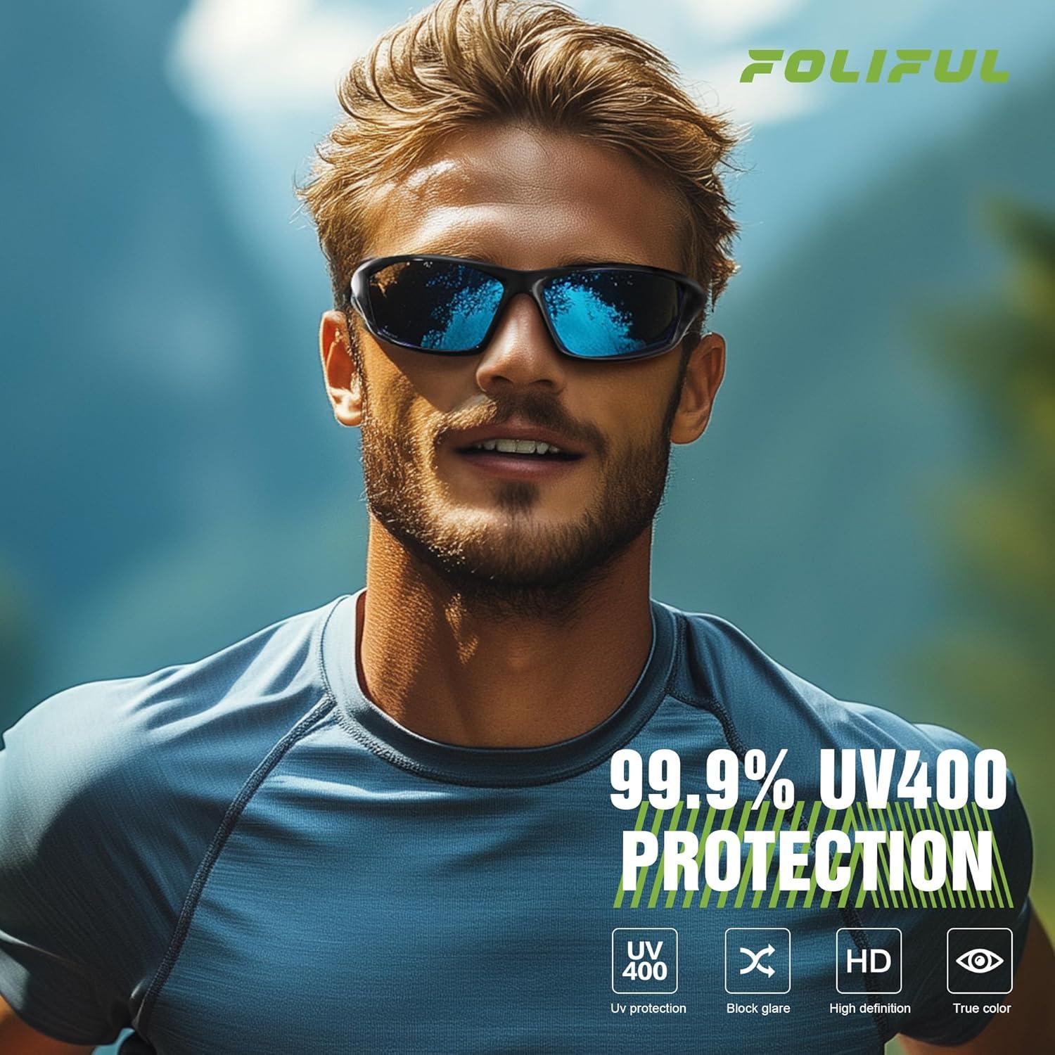 Paquete de 3 Gafas de Sol Polarizadas UV400 para Hombres